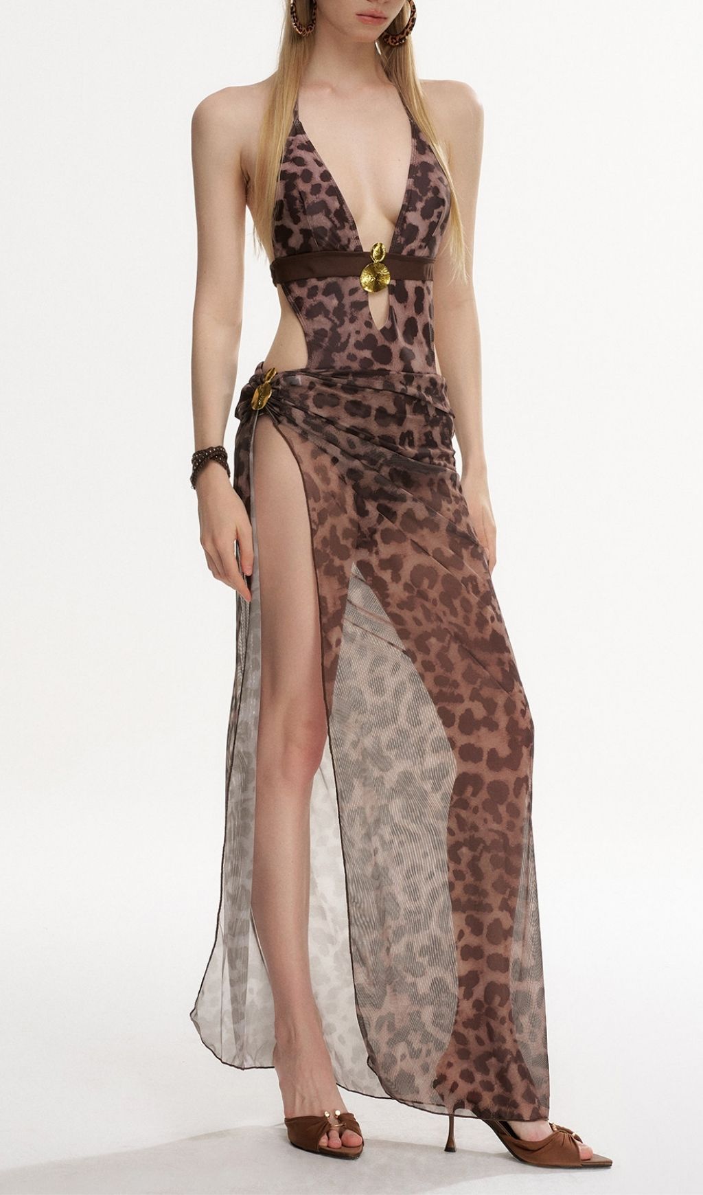 LATIFA LEOPARD TWO-PIECE BIKINI SET - OWNCI