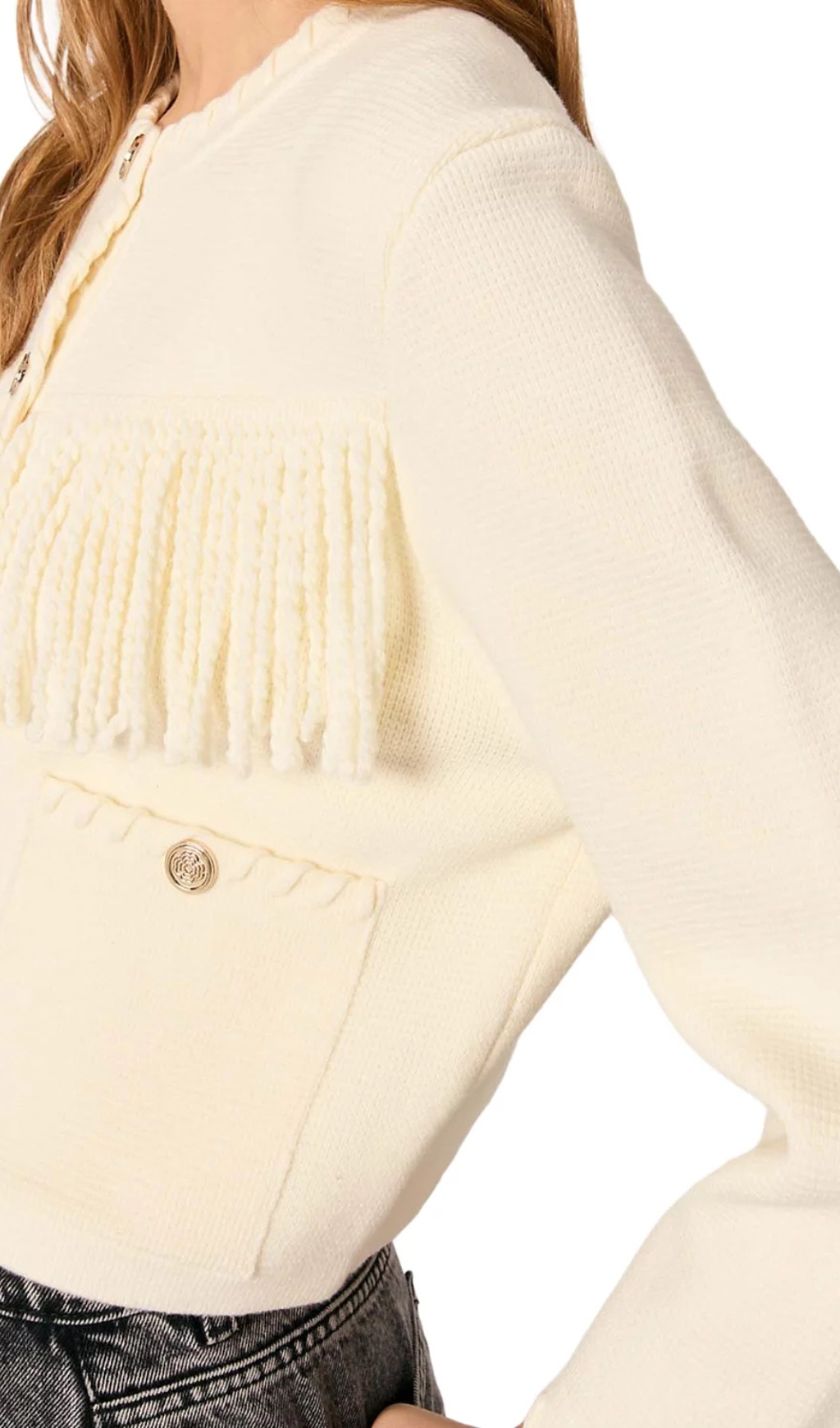 VINTAGE FRINGE CARDIGAN – AESTHETIC LAYER - OWNCI VINTAGE FRINGE CARDIGAN – AESTHETIC LAYER - OWNCI