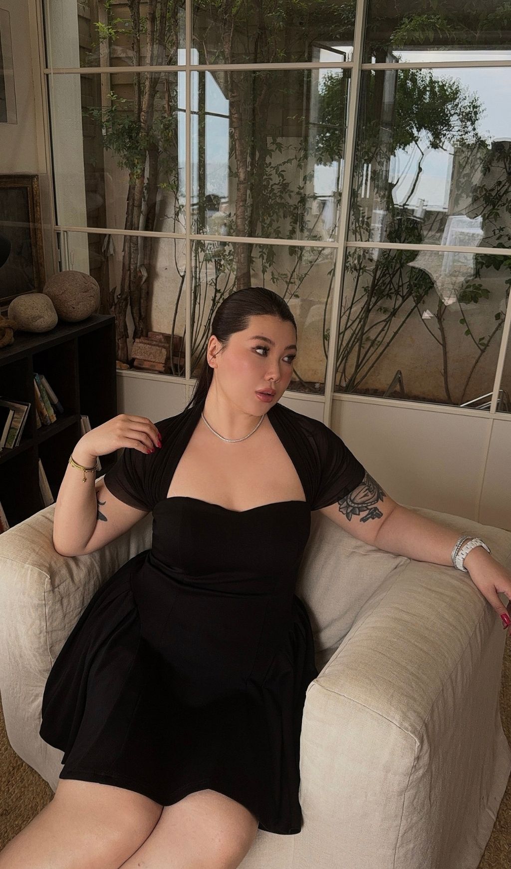 LACY BLACK MESH PATCHWORK PLUS SIZE COCKTAIL DRESS - OWNCI LACY BLACK MESH PATCHWORK PLUS SIZE COCKTAIL DRESS - OWNCI