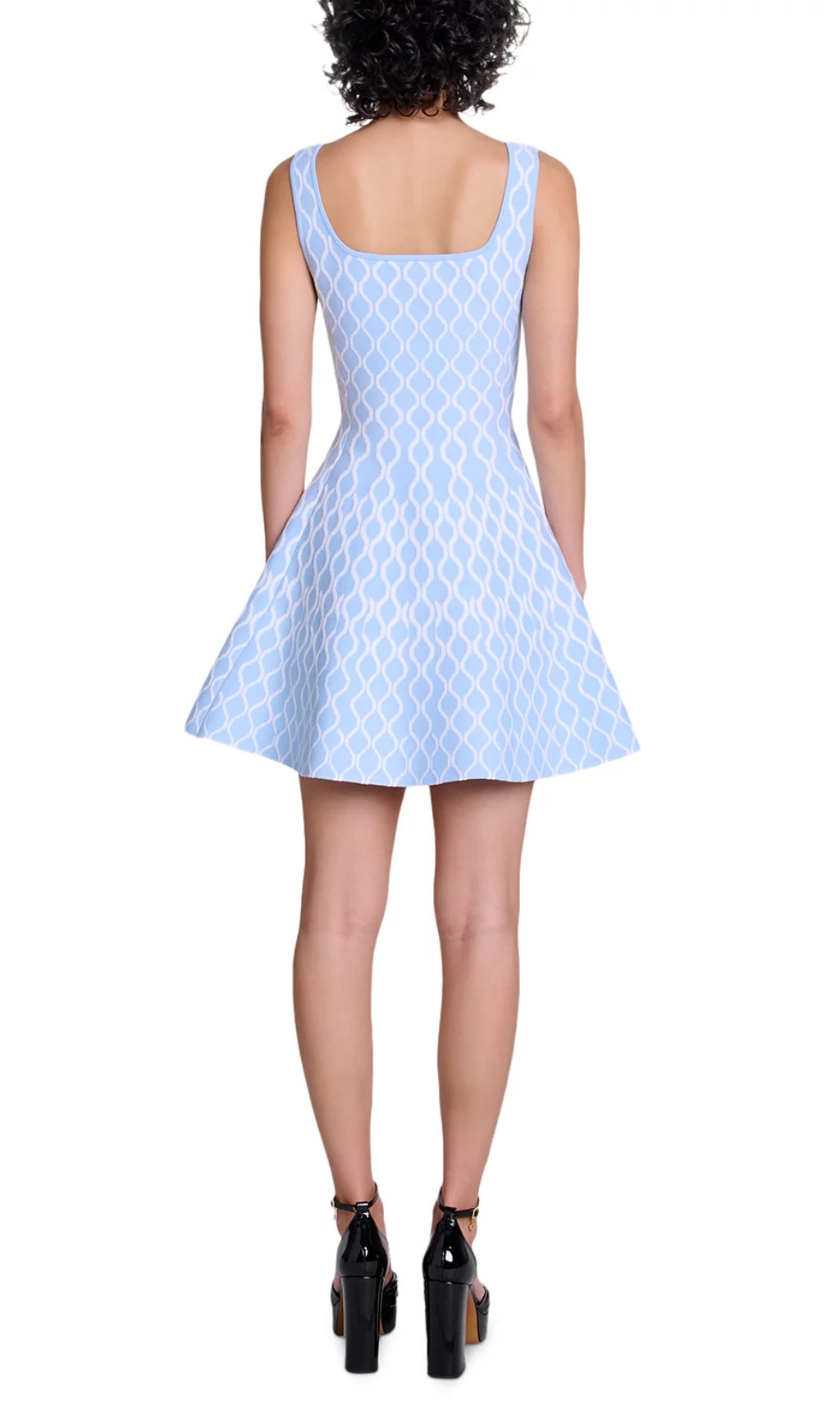 Fashionslee Women Russel Wave Printed Mini Dress