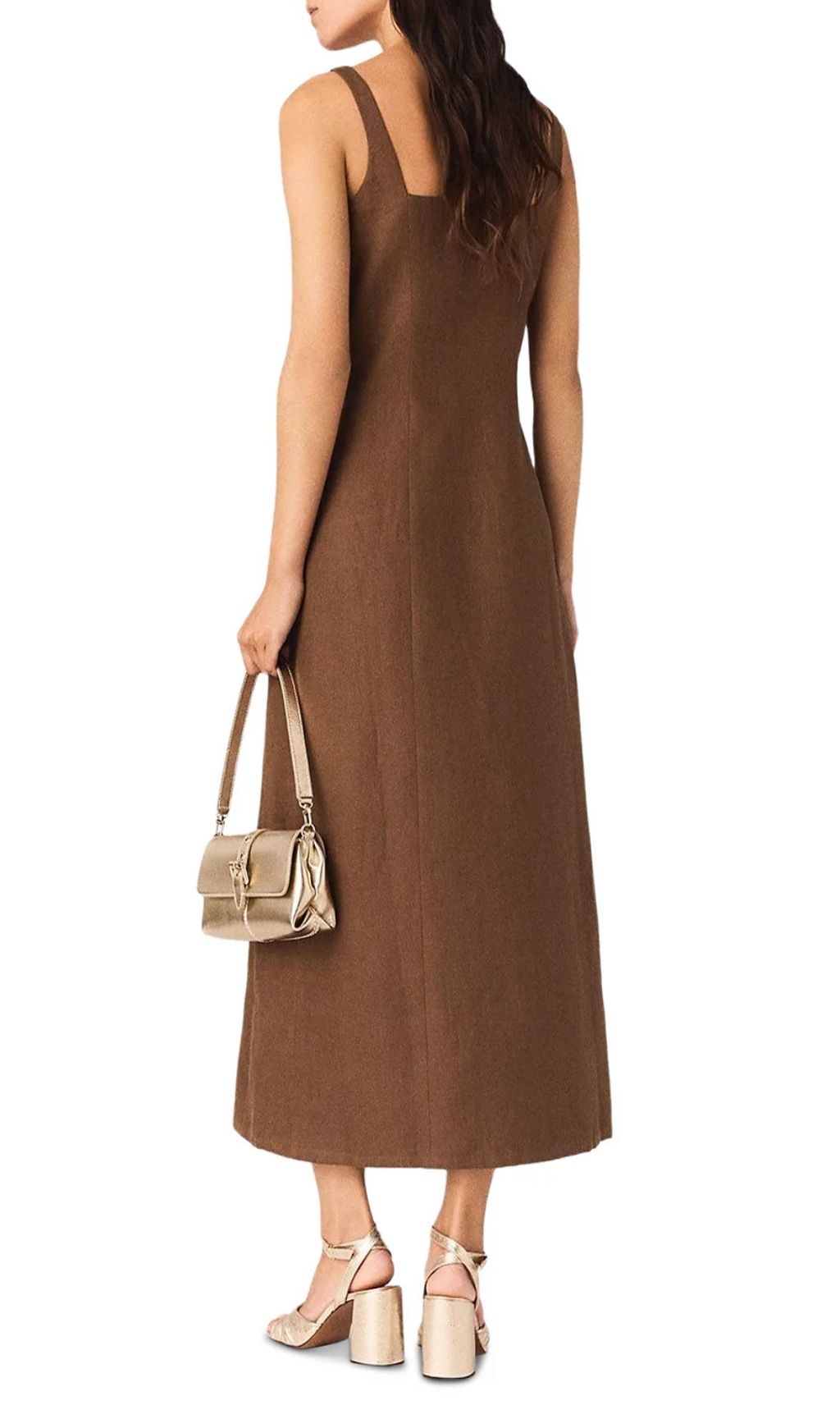 6548becfe157f4ba53108c3f68c5bfd2.jpg Fashionslee Women Racao Linen Midi Dress