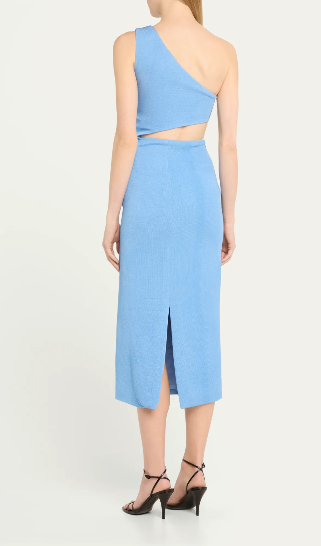 Fashionslee Women Aliyah Blue Flower Bandage Midi Dress