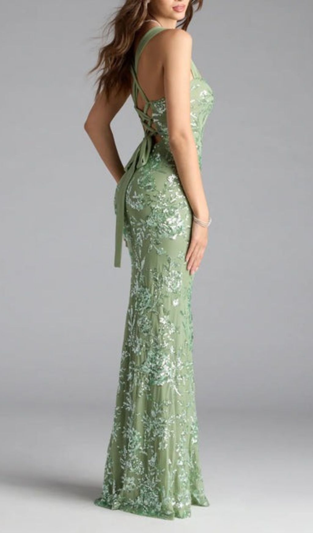 6e934dd46b5481bd45ff73aa639cda4b.jpg Fashionslee Women Lanya Green Sequin Maxi Dress