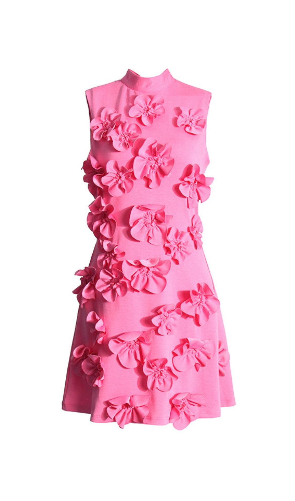 Fashionslee Women Awentia Pink Flower Mini Dress