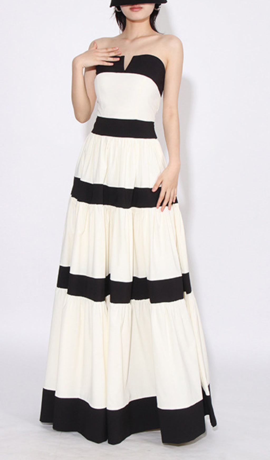 702f4717ed8762eff19dbc336588873c.jpeg Fashionslee Women Archana Strapless Bow Maxi Dress
