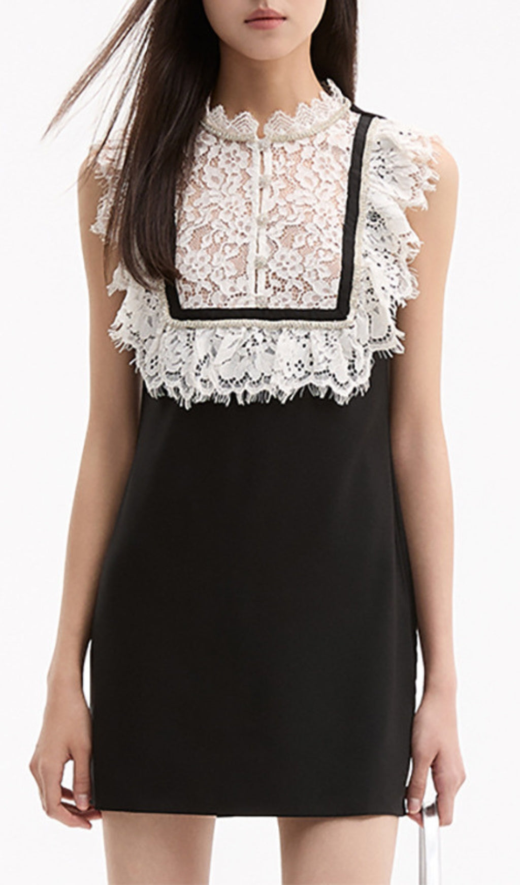 TRENDING BLACK LACE MINI DRESS - OWNCI