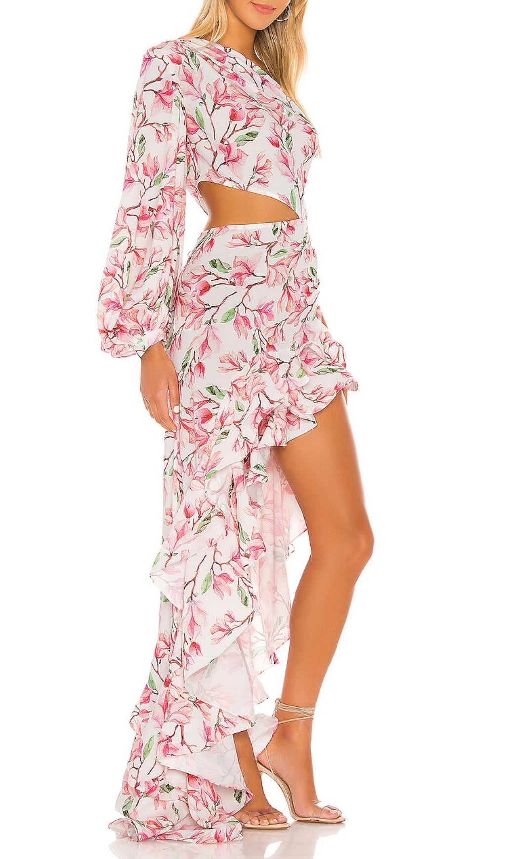 759bb1dd66273c19f35eae47da183234.jpeg Fashionslee Women Asfrid Pink Printed Maxi Dress