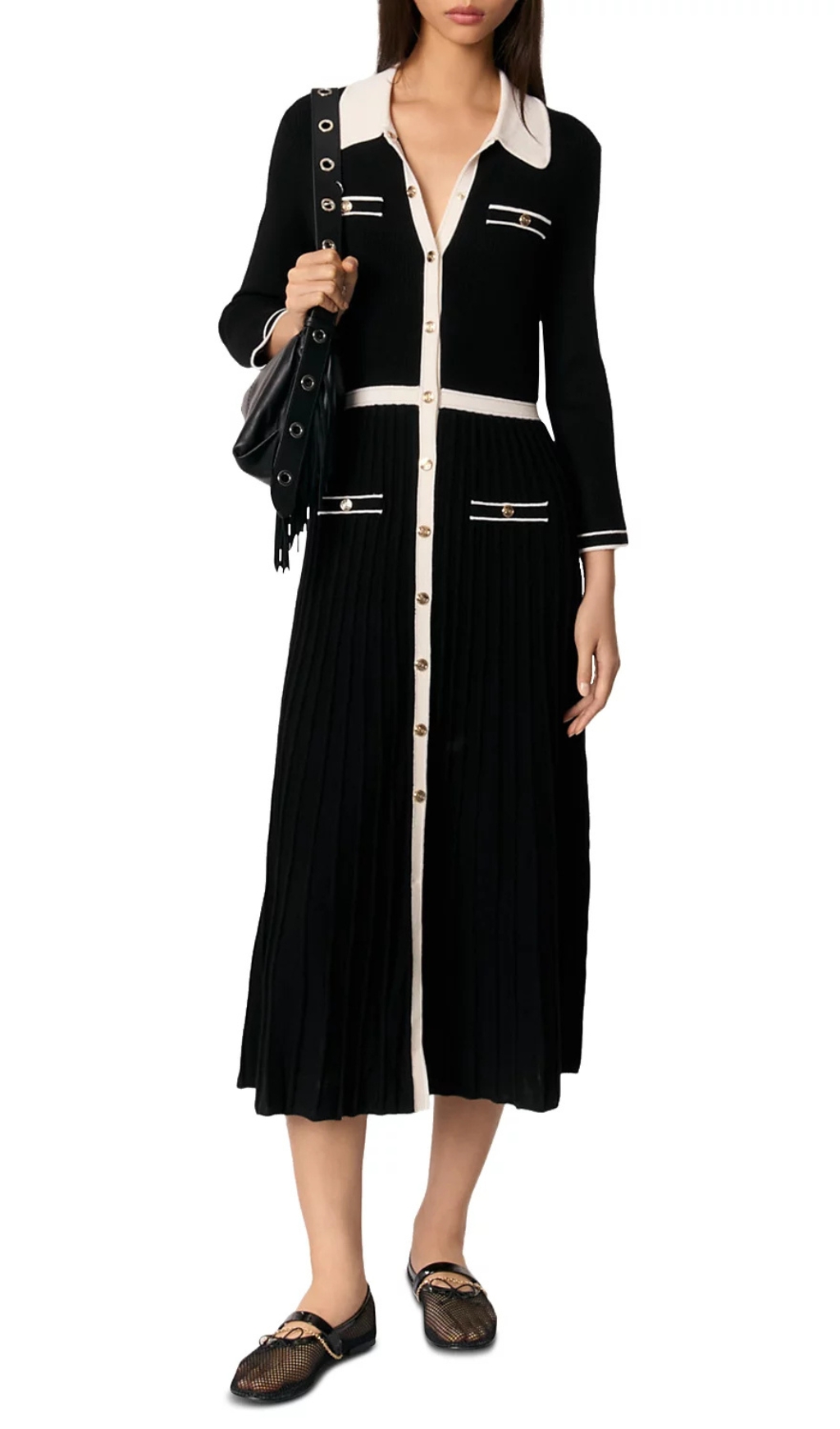 Fashionslee Women Redouane Knit Shirt Dress