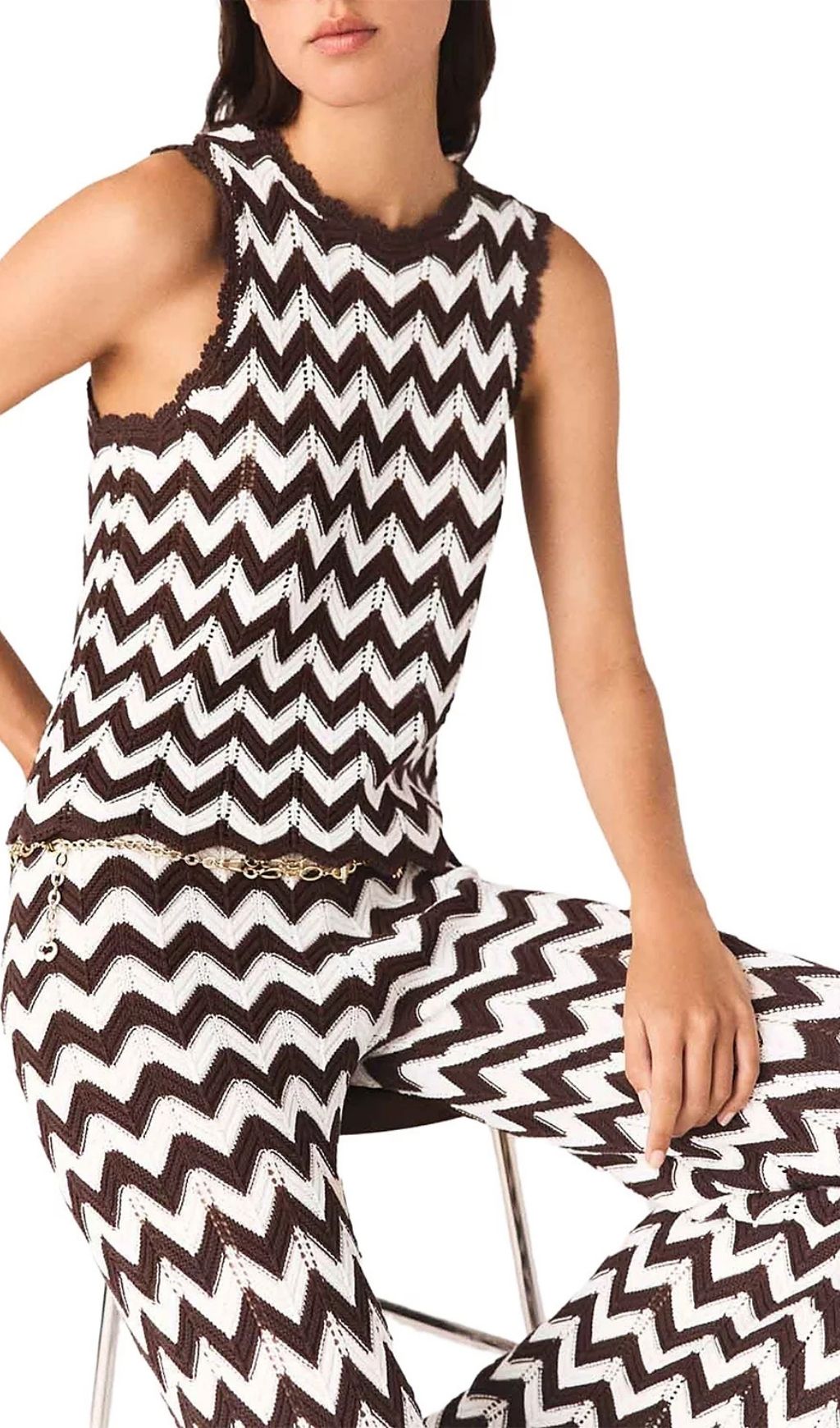 76da111b444aab300a937b7bb916407c.jpg Fashionslee Women Zig Zag Crochet Top