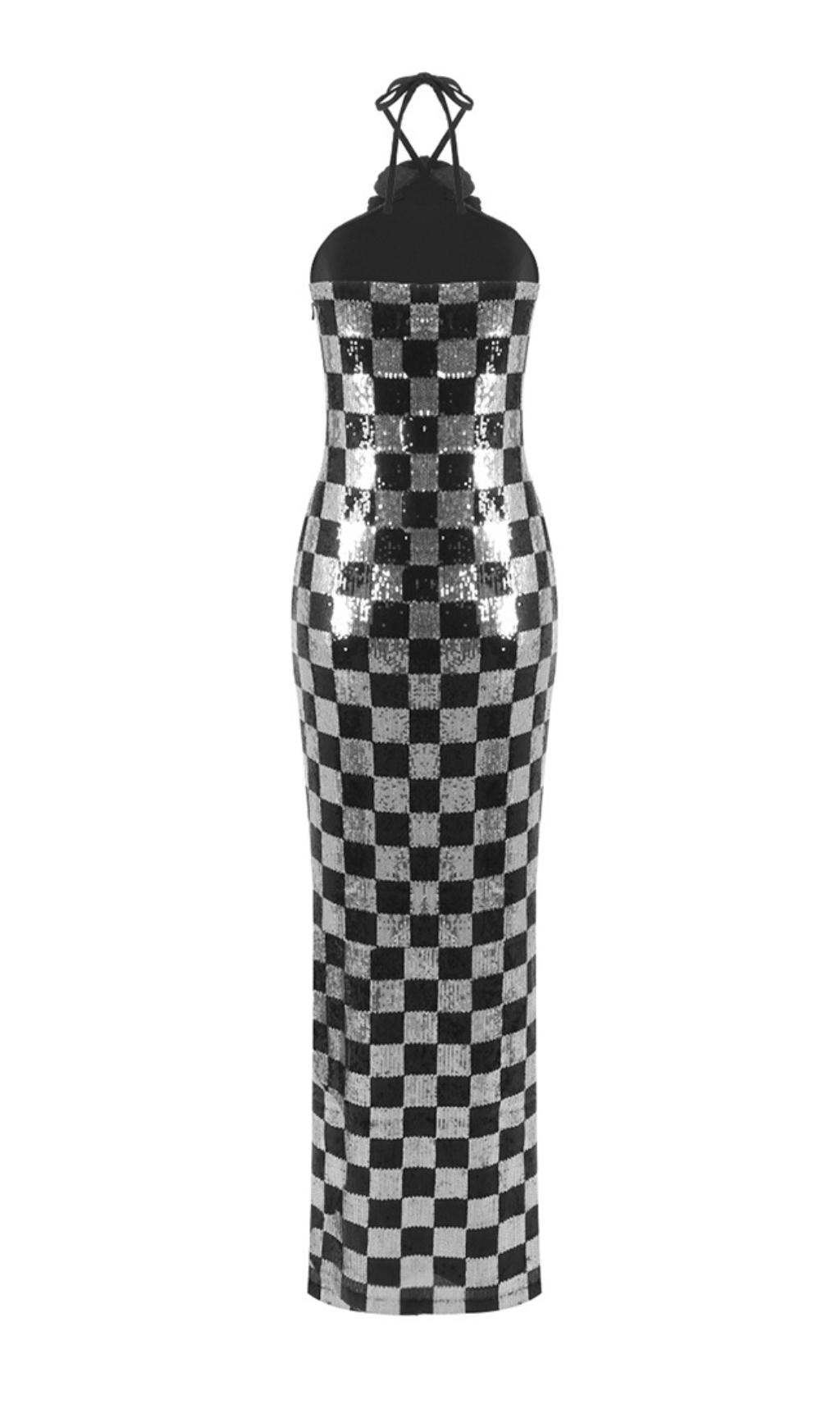 772ae24c7b27449697098d9b869f9511.jpg Fashionslee Women Cirila Halter Flower Sequin Maxi Dress