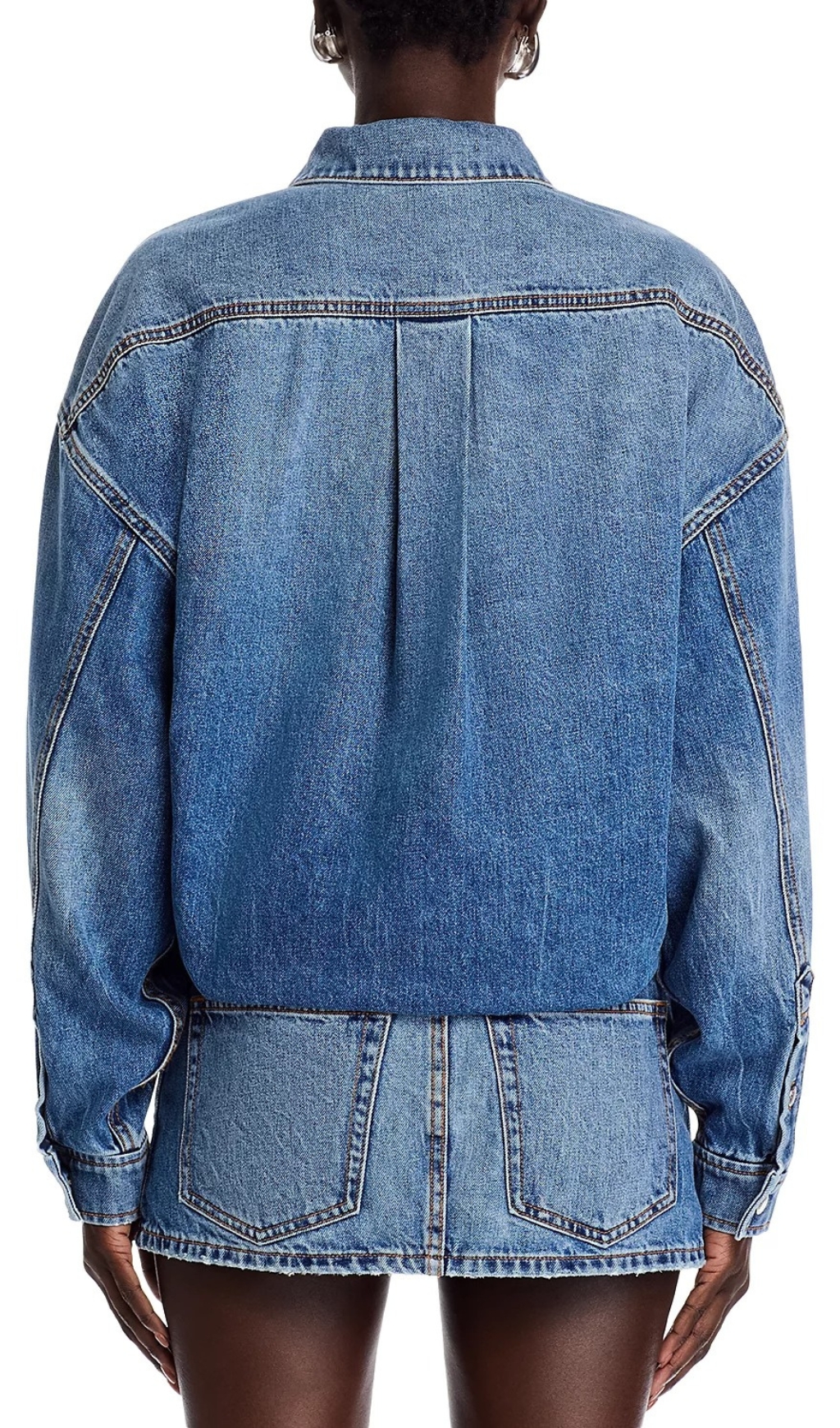Fashionslee Women Pre Styled Denim Shirt Dress