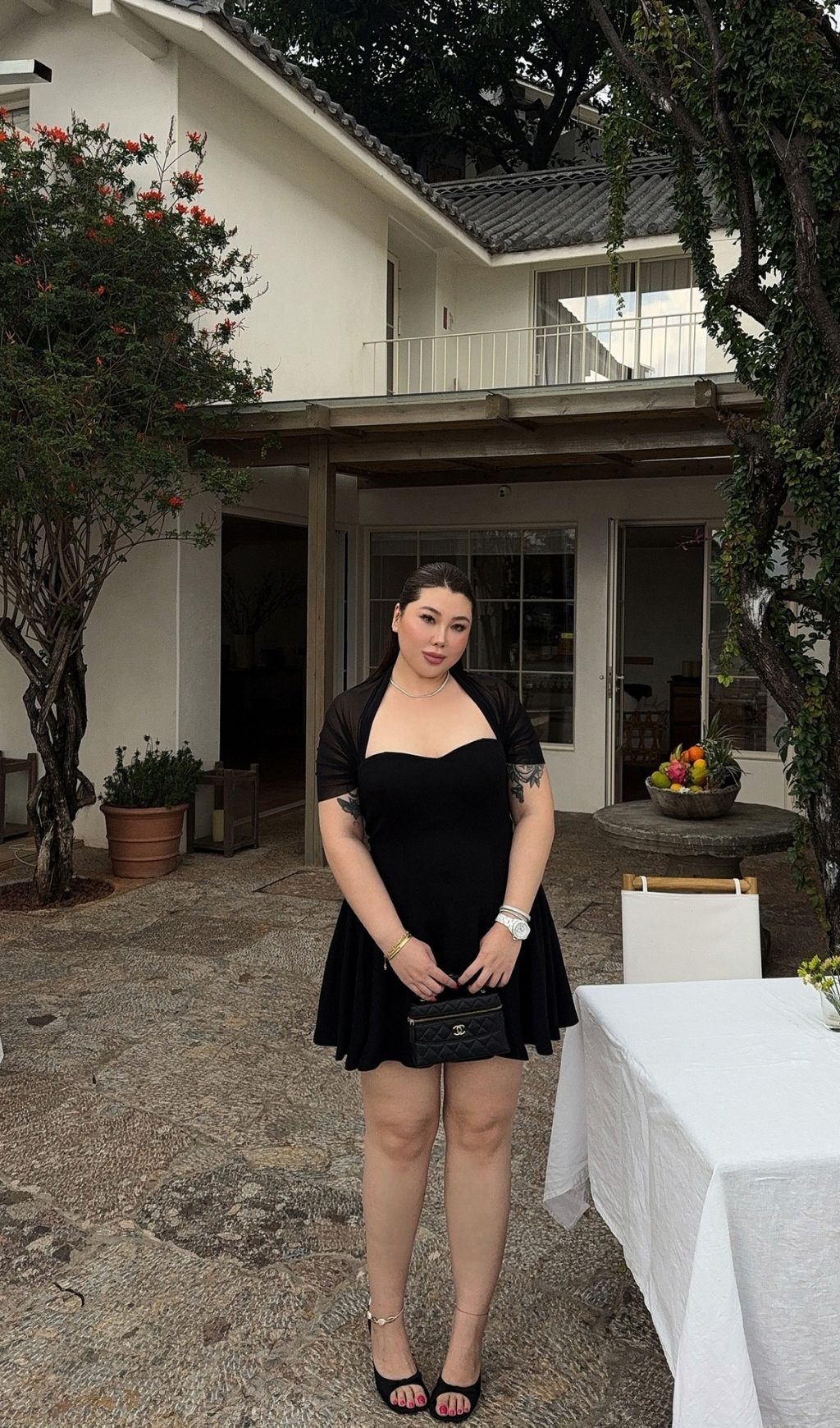 LACY BLACK MESH PATCHWORK PLUS SIZE COCKTAIL DRESS - OWNCI LACY BLACK MESH PATCHWORK PLUS SIZE COCKTAIL DRESS - OWNCI