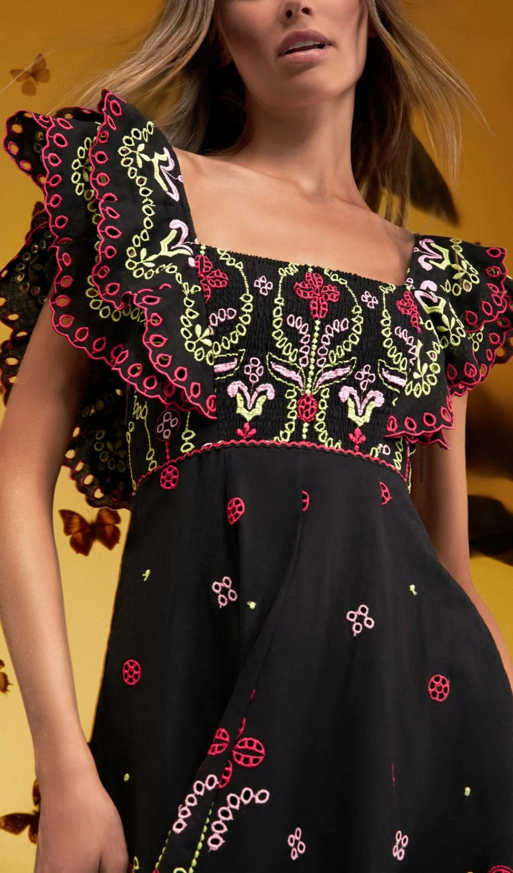 7dec8ead41205c535a04aaf873cda6cd.jpeg Fashionslee Women Bonnie Embroidery Ruffle Midi Dress