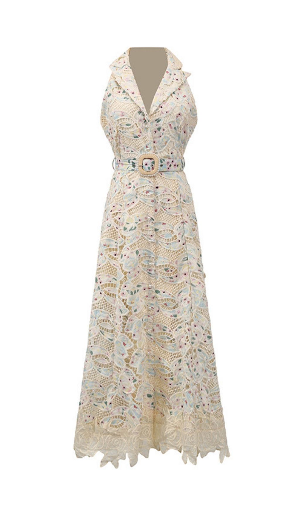 7fa5f05efb33692a1190d74d90545282.jpg Fashionslee Women Chloe Sleeveless Hollow Lace Maxi Dress