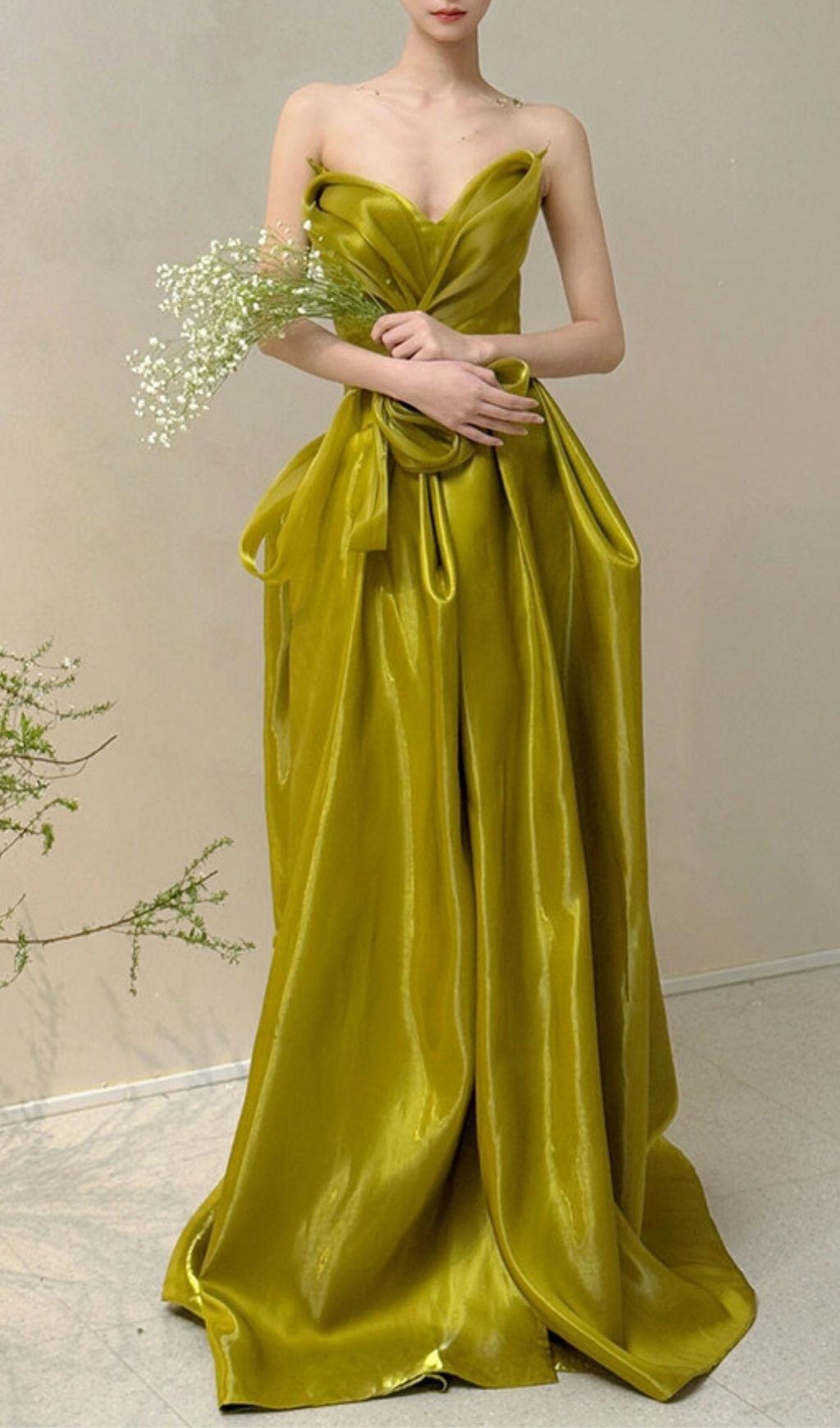 85b975ce80af8cba1ef147c0cae20ba4.jpg Fashionslee Women Kulya Green Strapless Maxi Dress