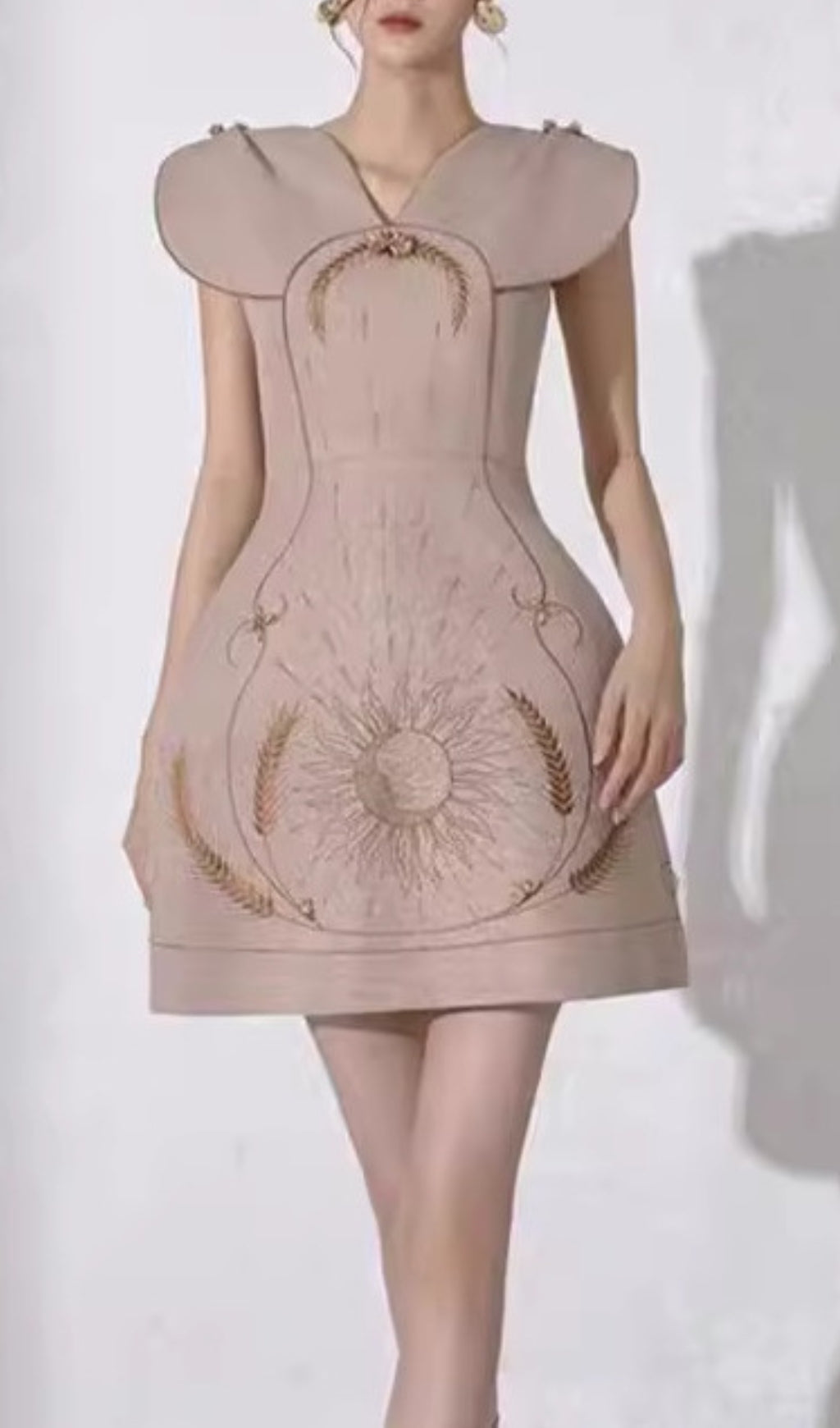 Fashionslee Women Alcmene Embroidery Mini Dress