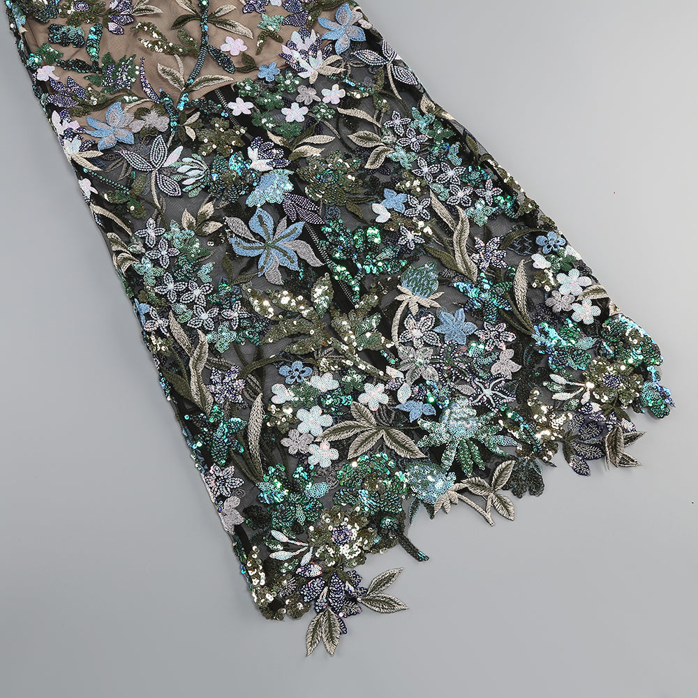 8a5f9b9d8a6b758511ea248c834c307a.jpeg Fashionslee Women Azul Strapless Sequin Maxi Dress