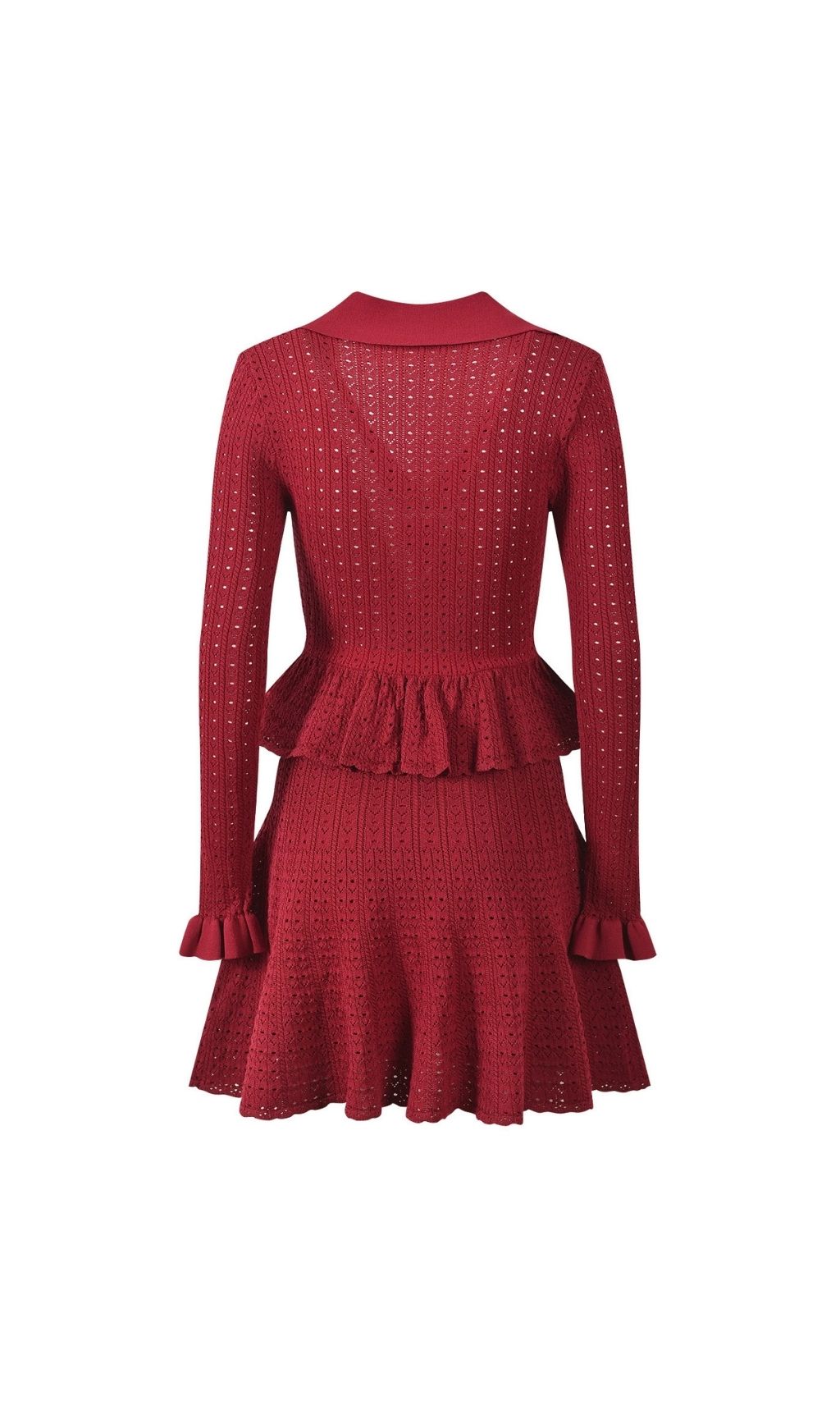 POINTELLE KNIT MINI DRESS RED – DATE NIGHT - OWNCI POINTELLE KNIT MINI DRESS RED – DATE NIGHT - OWNCI