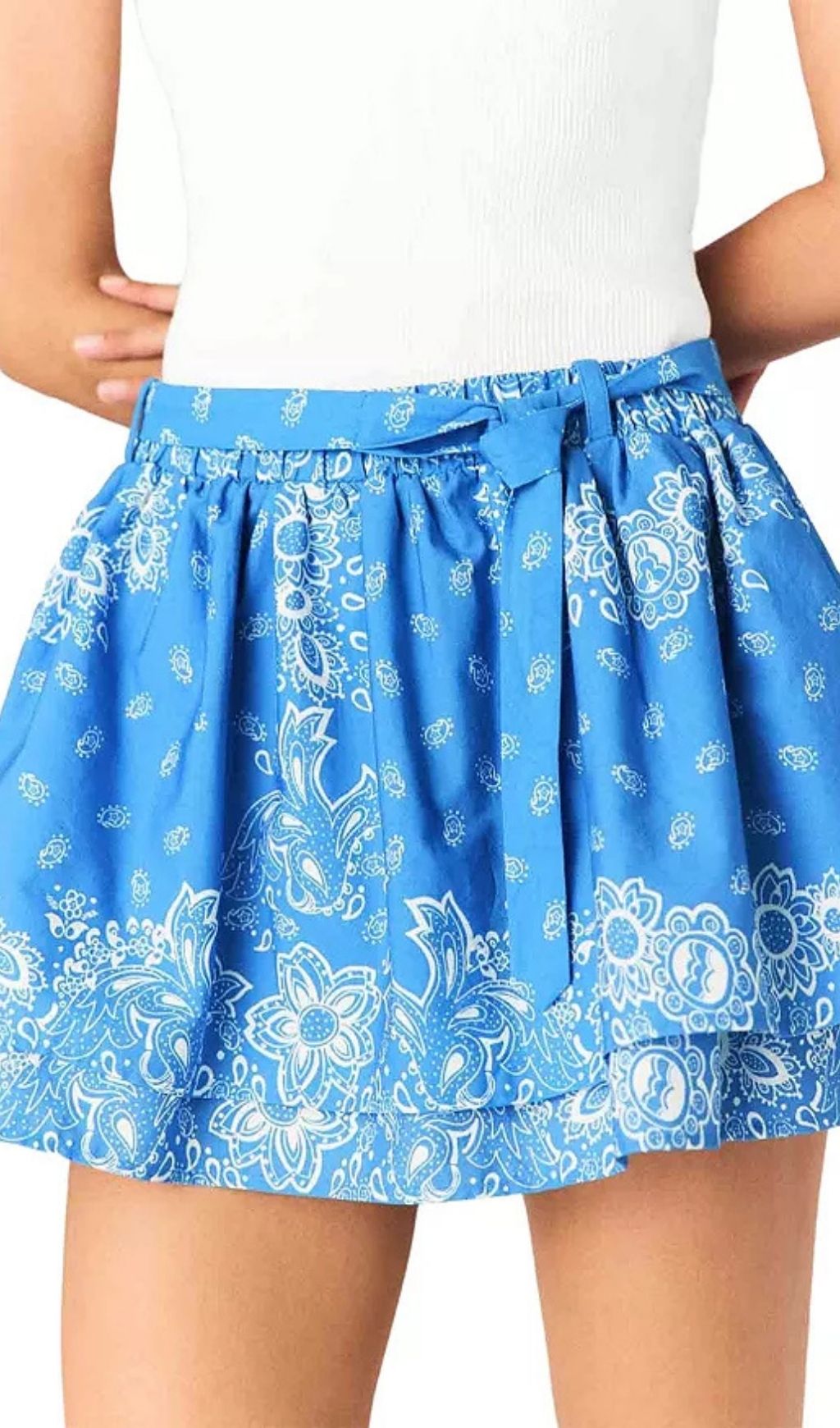 8c9e0595cb51caf41cec8473aeccb0a6.jpg Fashionslee Women Printed Ruffled Skirt