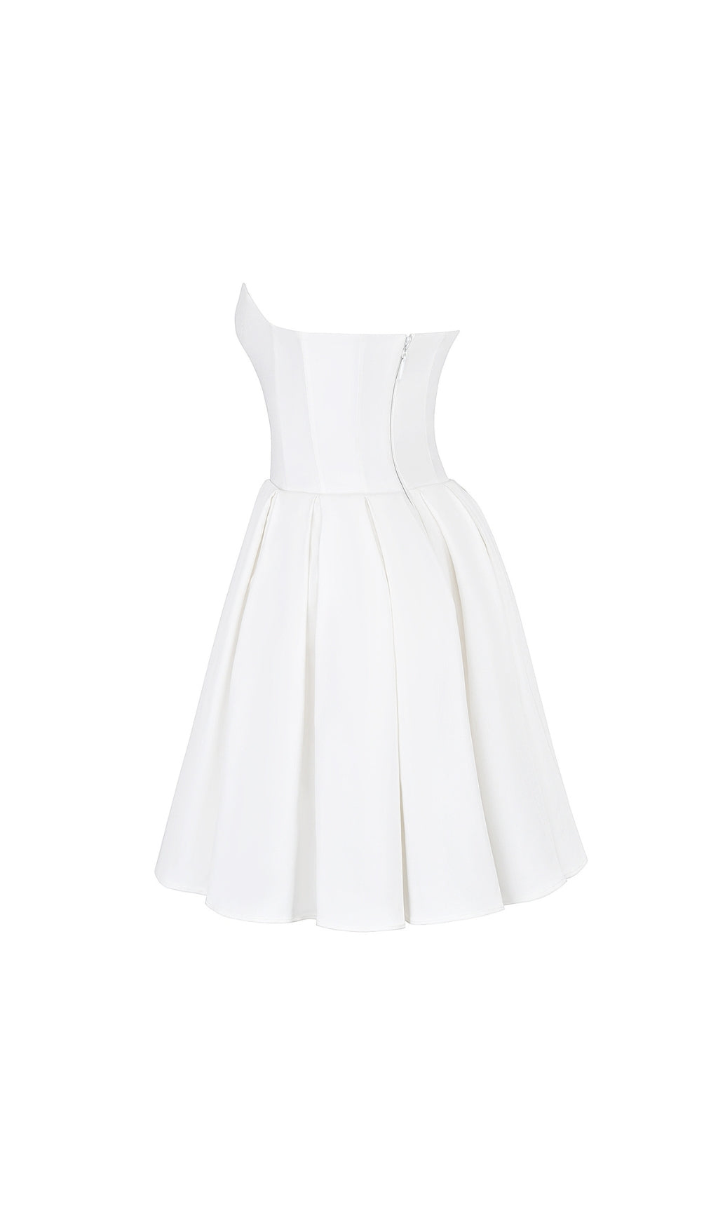 8d9571a9cec607c6458e056d2c166980.jpeg Fashionslee Women Aquamarine White Strapless Mini Dress