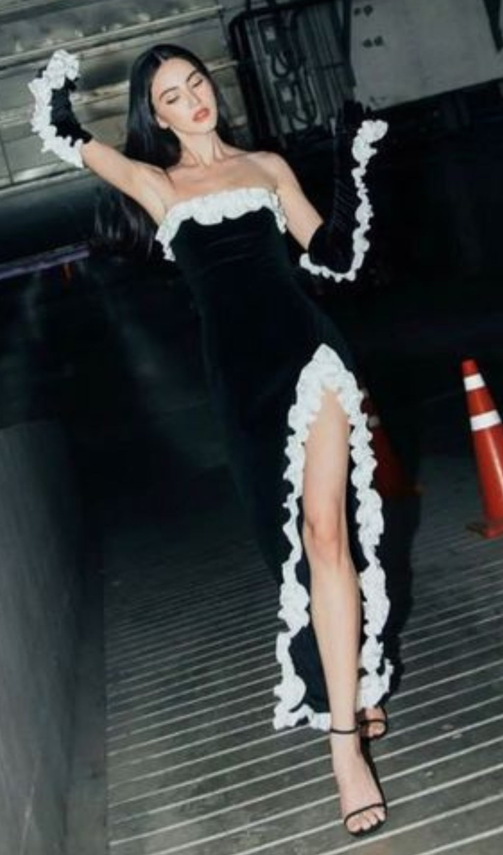 8fe3cefaa661d867e676ff9b2c108523.jpeg Fashionslee Women Atica Ruffle Split Maxi Dress