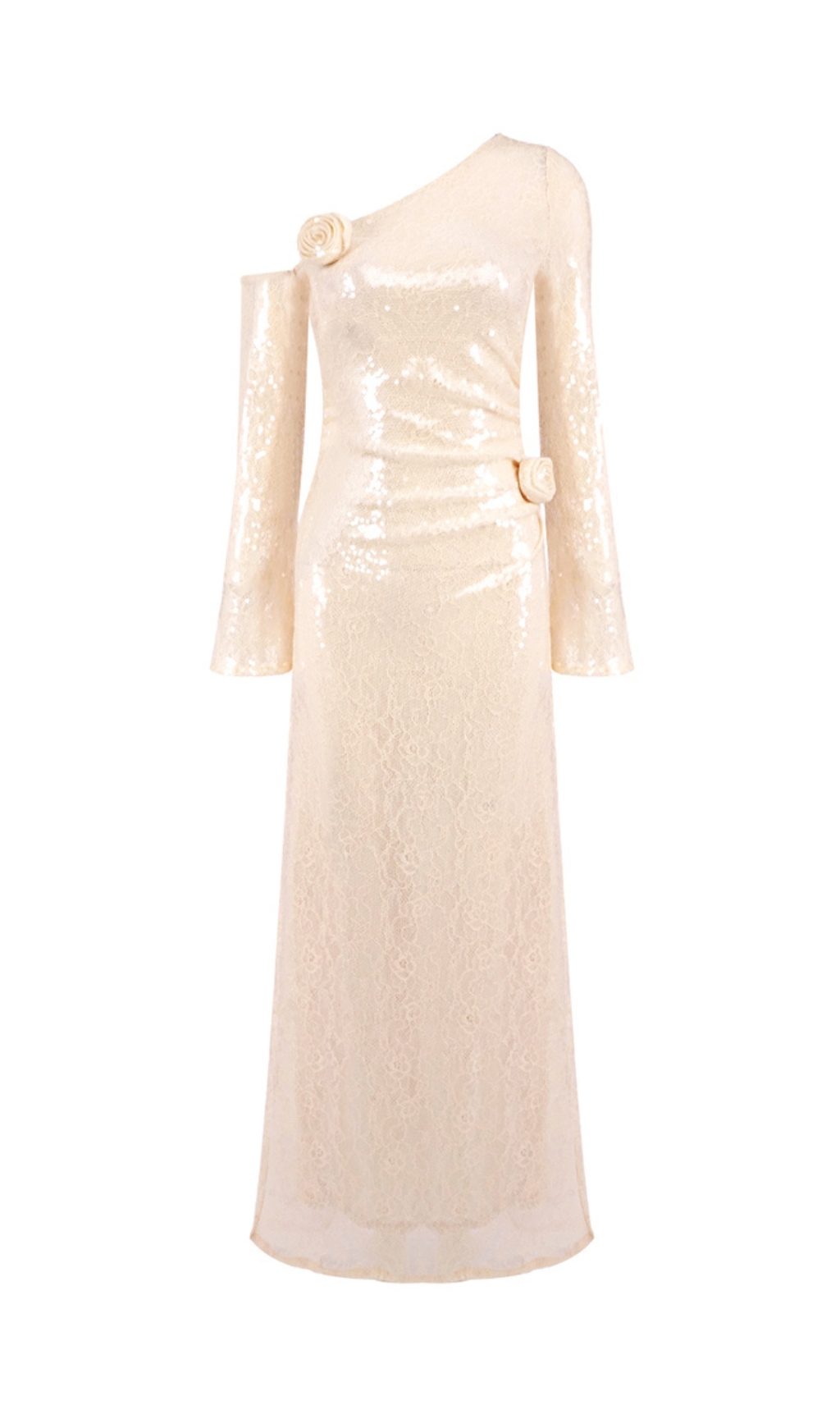 920f646ebf00a065f5fa7764a30d17b2.jpg Fashionslee Women Cisne Long Sleeve Flower Sequin Maxi Dress