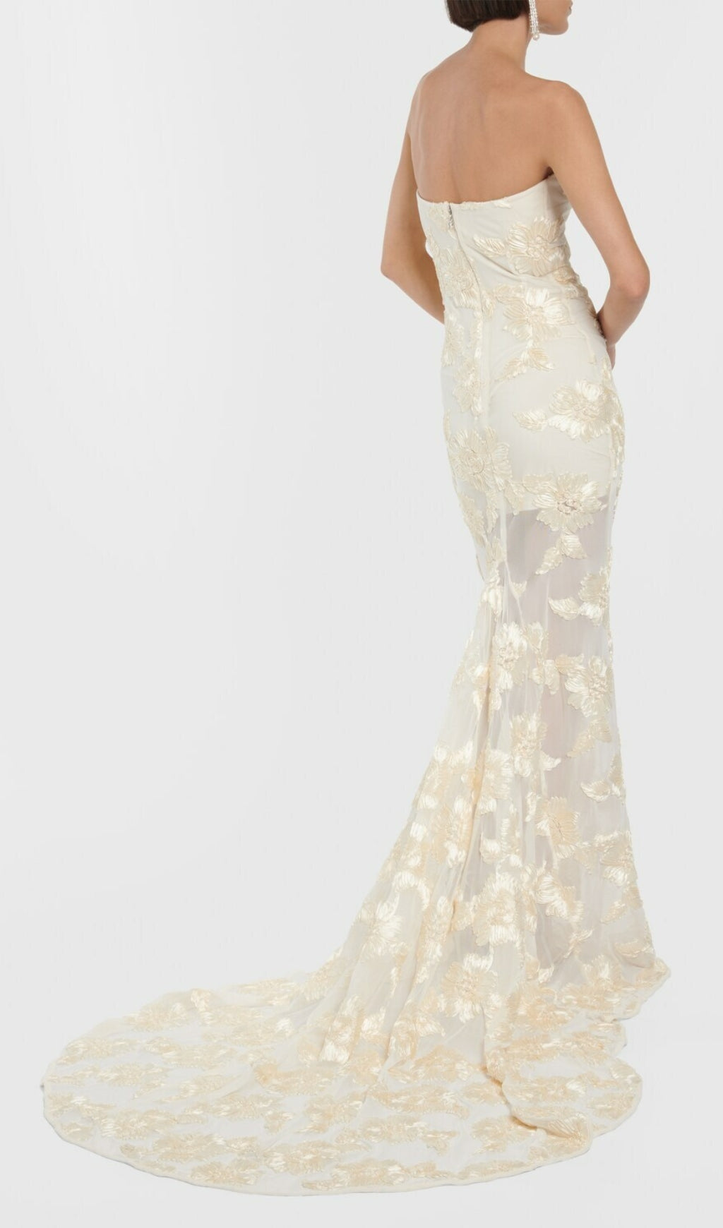 Fashionslee Women Auria Flower Mesh Gown