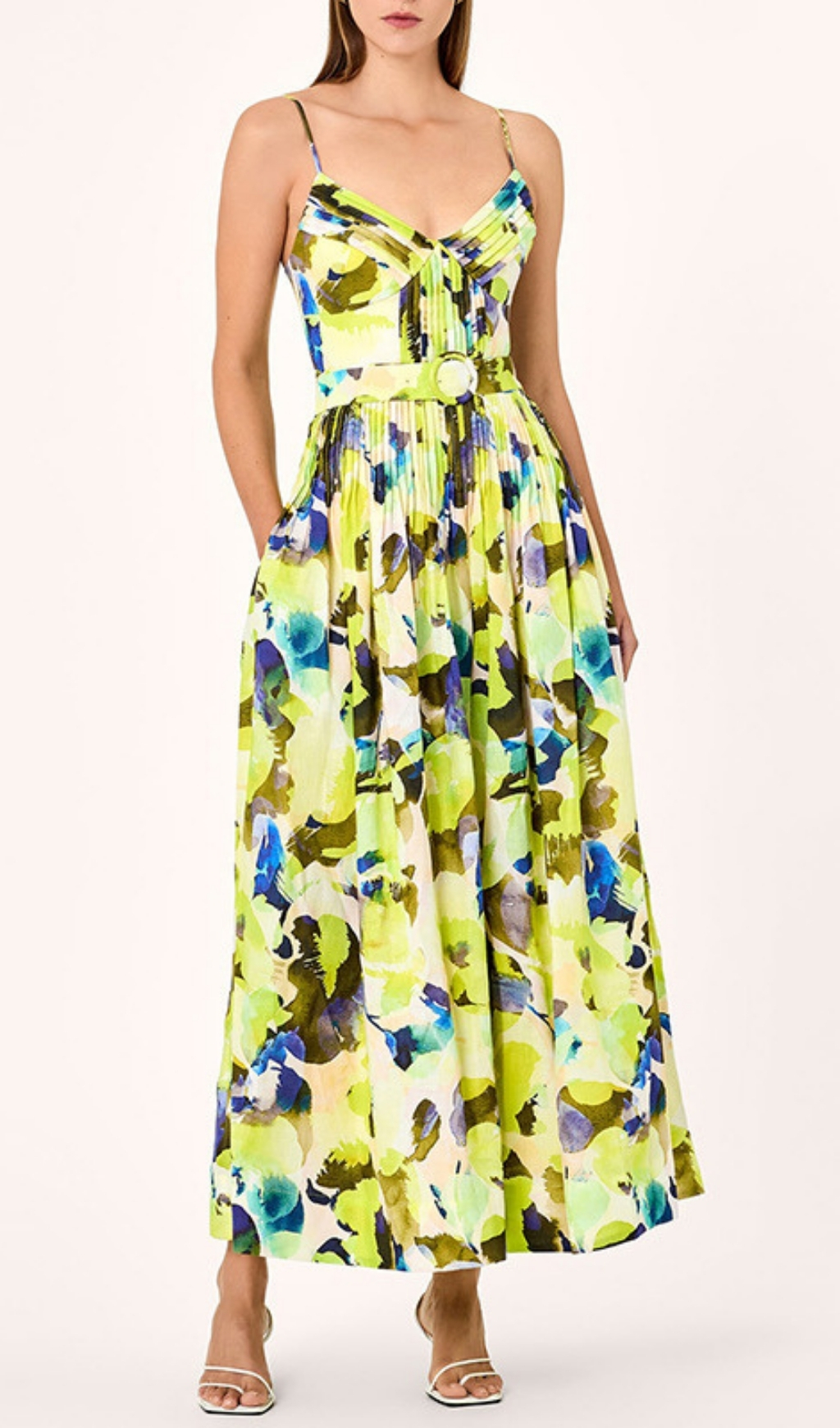 Fashionslee Women Eadlyn Printed Strappy Maxi Dress