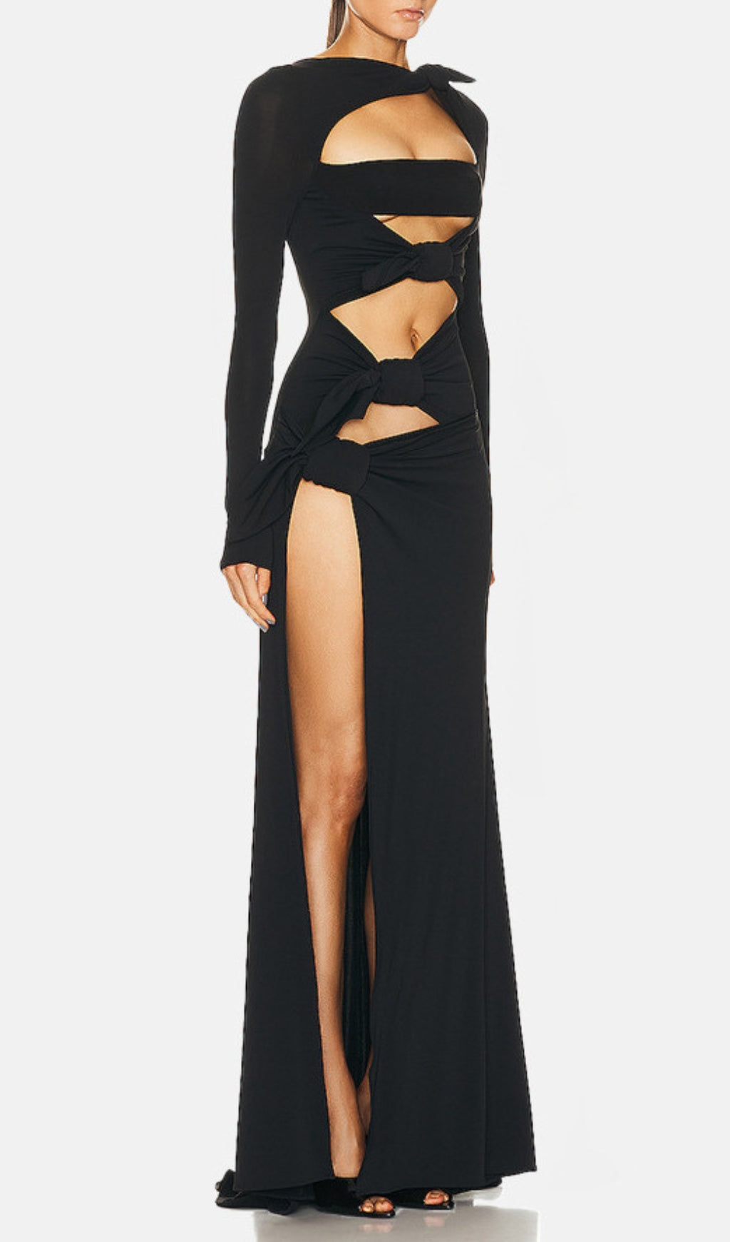 Fashionslee Women Ahinoam Cutout Split Maxi Dress