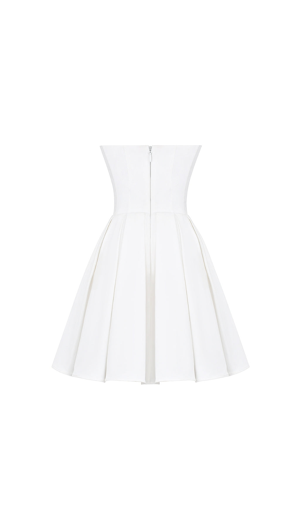 9781ecfb9d9d66d475d5d7a2b492f46b.jpeg Fashionslee Women Aquamarine White Strapless Mini Dress