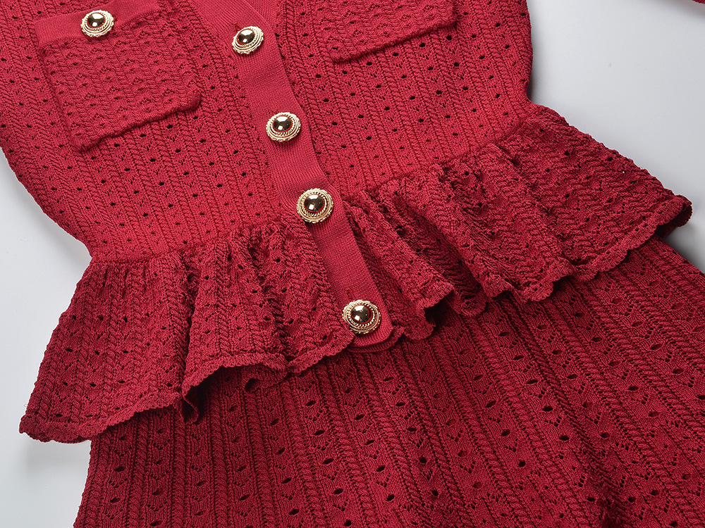 POINTELLE KNIT MINI DRESS RED – DATE NIGHT - OWNCI POINTELLE KNIT MINI DRESS RED – DATE NIGHT - OWNCI
