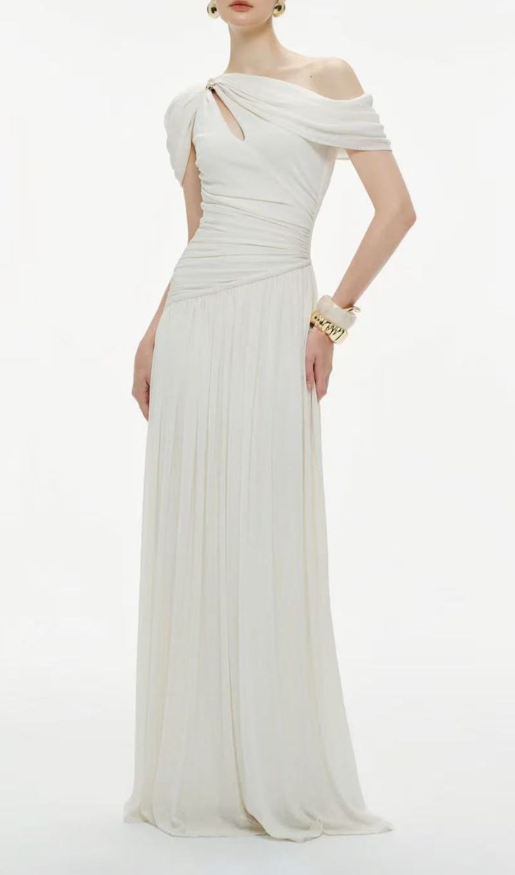 Fashionslee Women Joella Ruched Maxi Dress