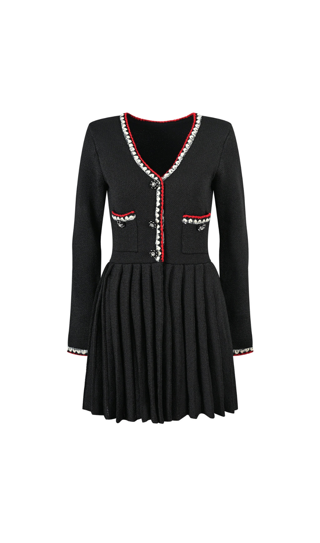 98ae5c52c80277ebf3a3a4db4dcb90ad.jpeg Fashionslee Women Anjolie Black Knit Mini Dress