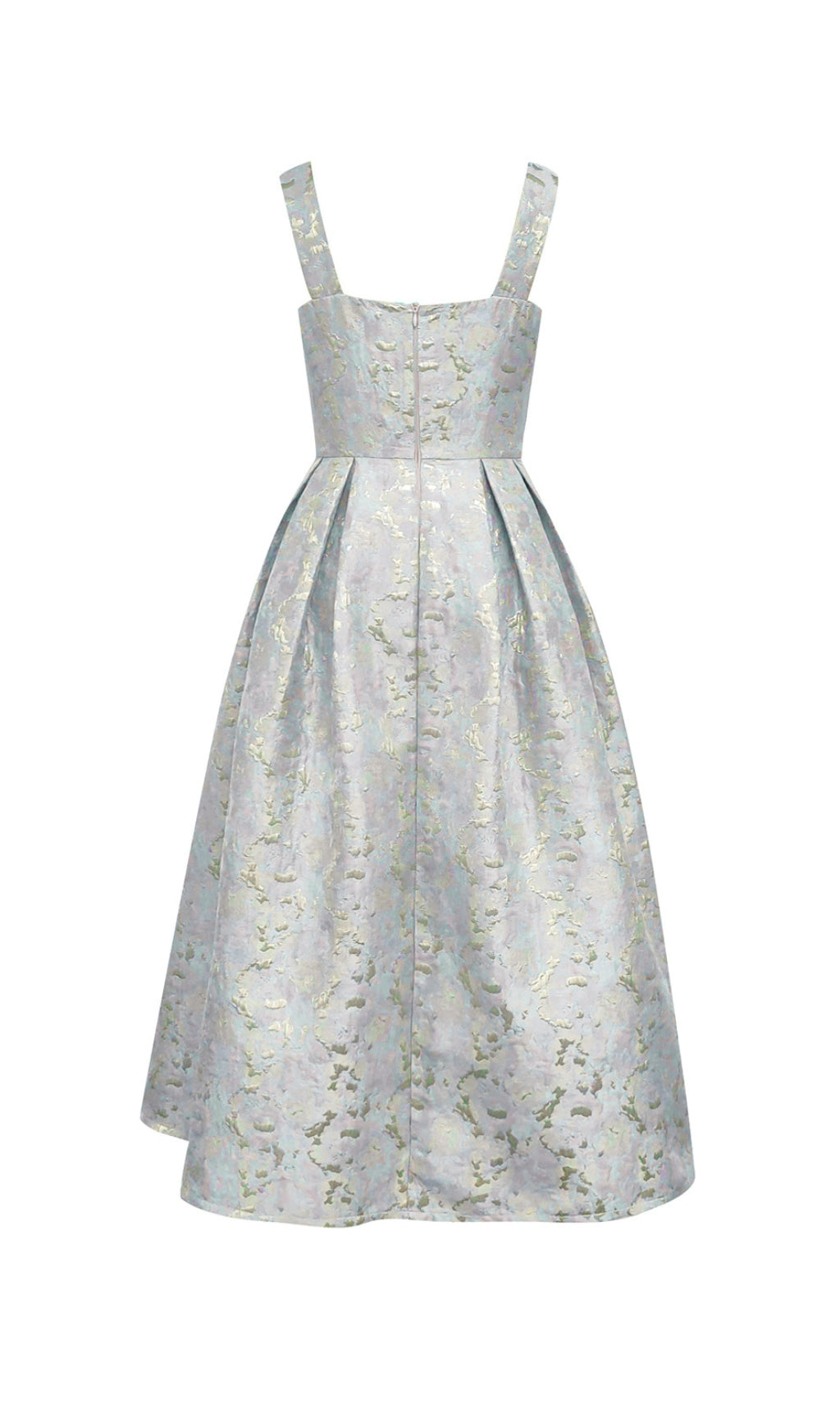 9ac97ce2887c433158a51954d457cd38.jpeg Fashionslee Women Avon A Line Midi Dress Gold Aqua