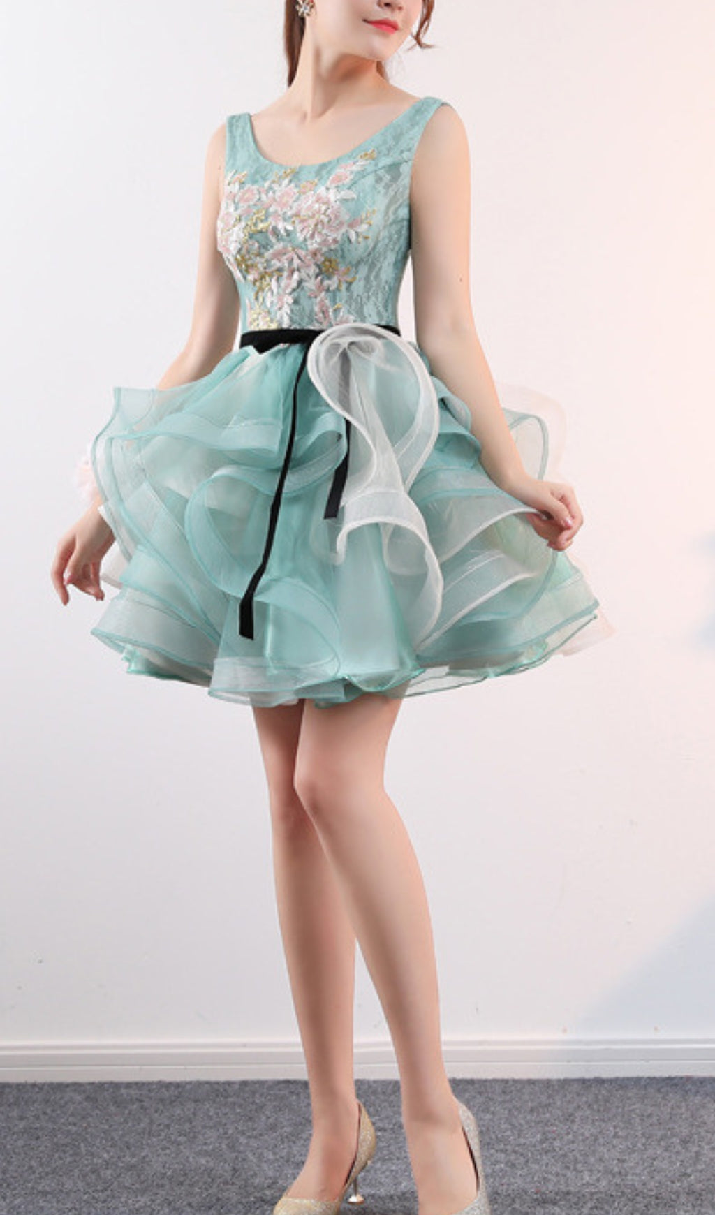 9b5b842b21ff677a6244a3c23747beb2.jpeg Fashionslee Women Aneko Flower Sequin Mini Dress