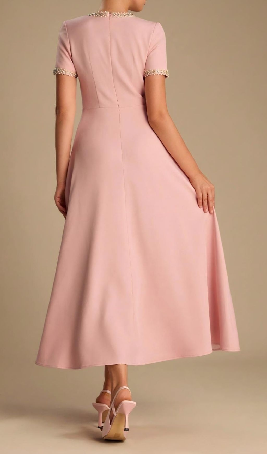 9b76cf6f0077fc6c6ab9216f0ee80f10.jpg Fashionslee Women Laney Pink Bow Embellished Midi Dress