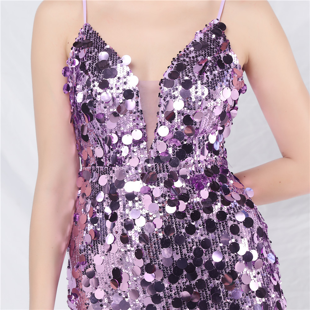 9b79e301e0bb608fc5f5da54316019f6.jpg Fashionslee Women Chole Purple Strappy Sequin Maxi Dress
