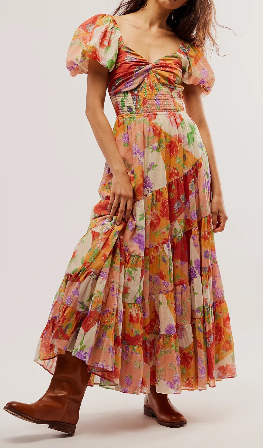 Fashionslee Women Asencion Floral Printed Maxi Dress