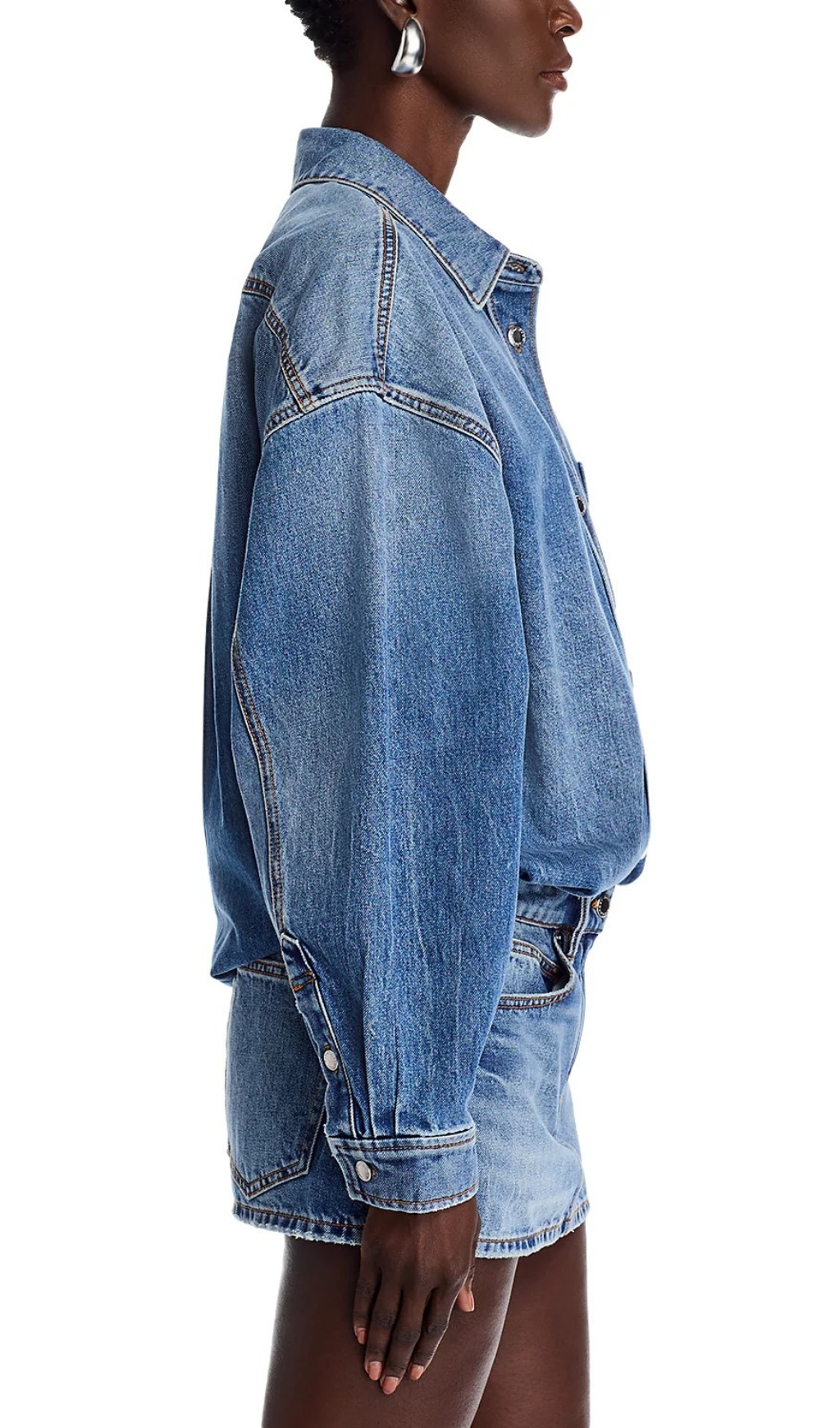 9ef93b93801907258c6ca3c459d7d348.jpg Fashionslee Women Pre Styled Denim Shirt Dress