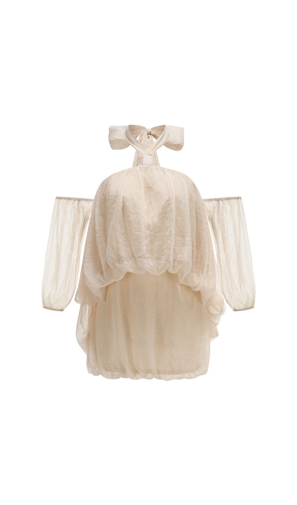 a12bbce0105eb1d5d04250558544d29c.jpg Fashionslee Women Kuniye Apricot Halter Mini Dress