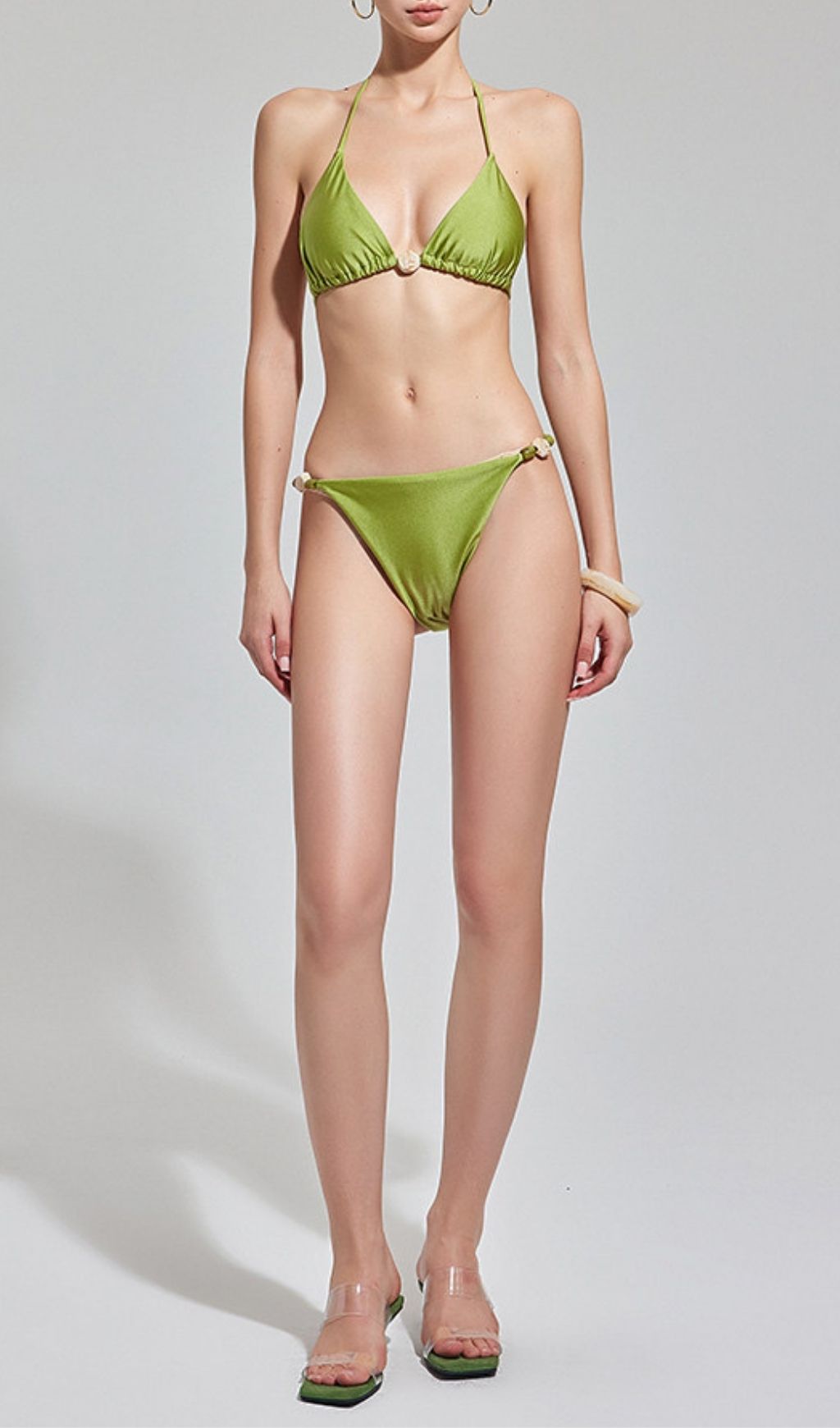 a286169502cbf6c7836bc27320feaef4.jpg Fashionslee Women LeeAnn Green Bikini Three-Piece Set