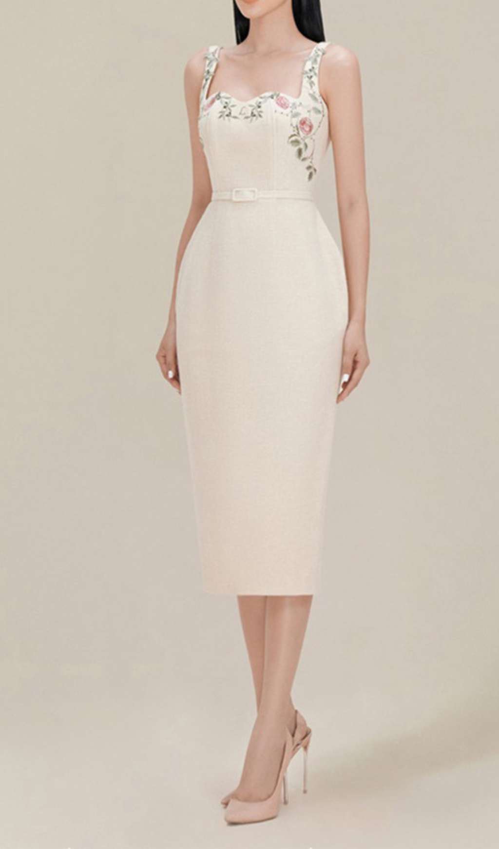 a664897980b6f72b086bb98e2501e4e1.png Fashionslee Women Alessandria Machine Embroidery Strap Hip Midi Dress