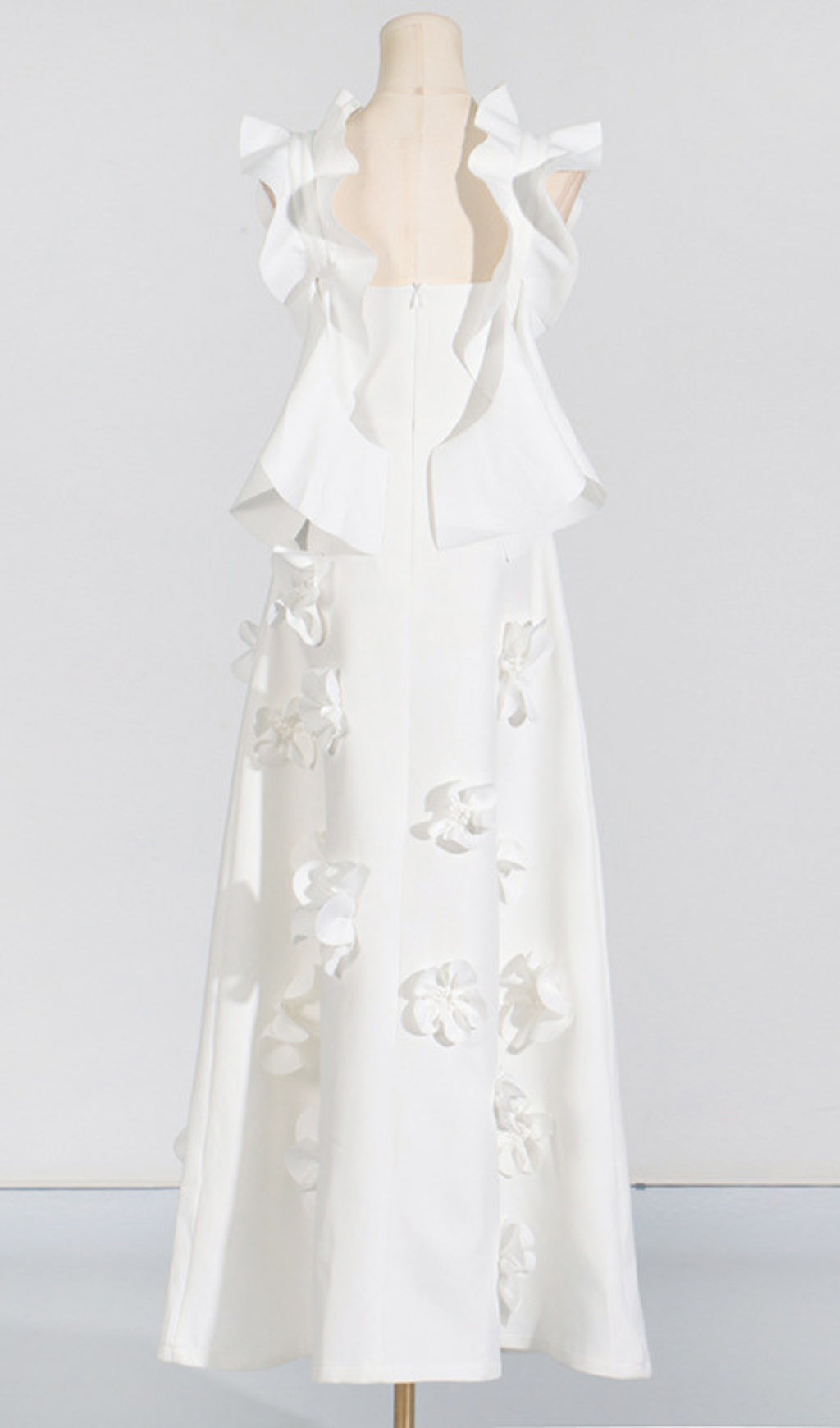 Fashionslee Women Bracha 3D Flower Maxi Dress