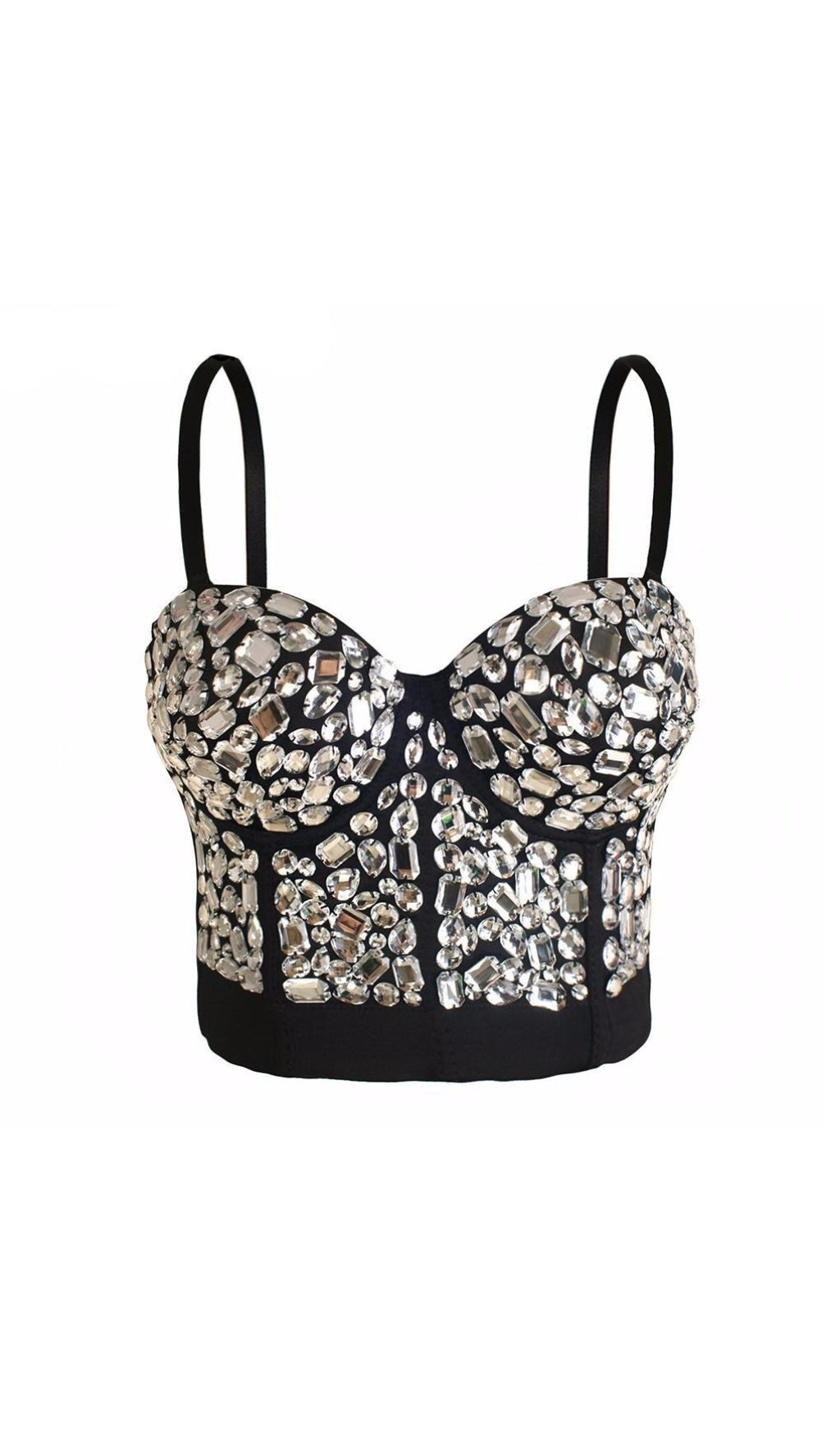 aa0dcc037d4c41a11acb932230dfe342.jpeg Fashionslee Women Alacrity Rhinestone Bustier Crop Corset Top