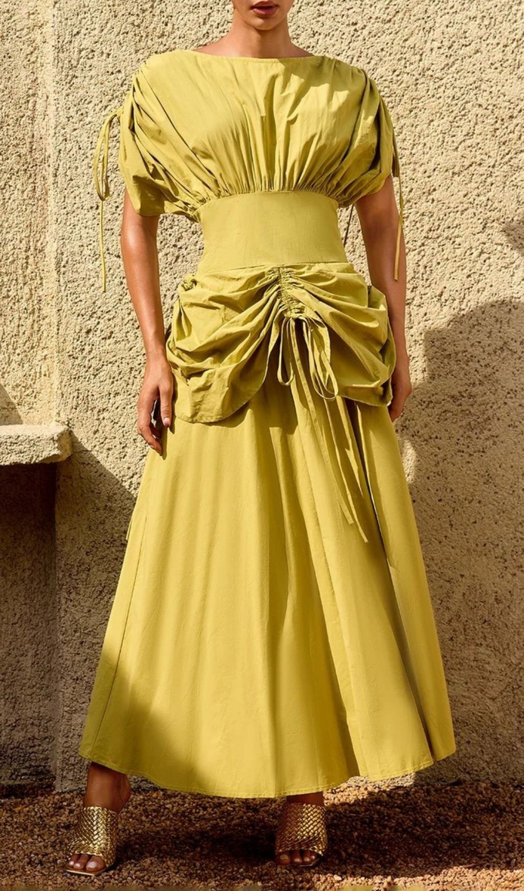 Fashionslee Women Alderyn Drawstring Maxi Dress