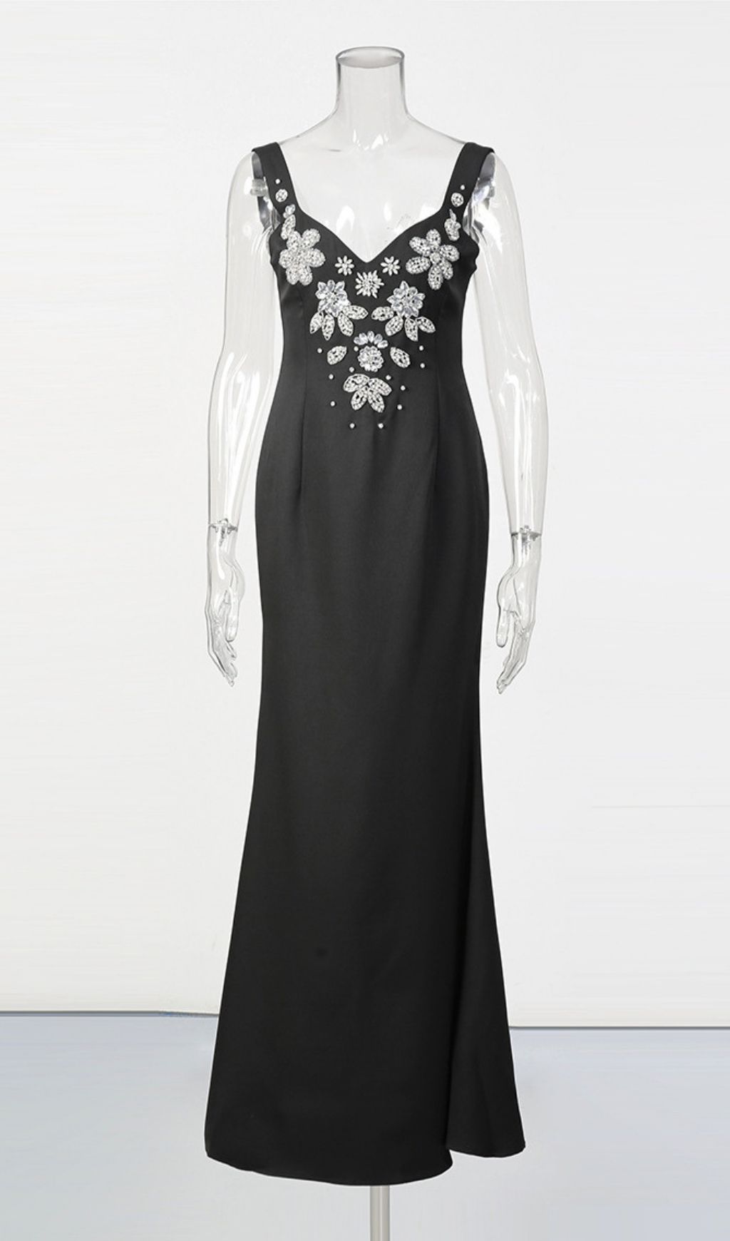 ac9ce30c35435855e771d91b050a8fe5.jpg Fashionslee Women Ladonna Black Strappy Diamante Maxi Dress