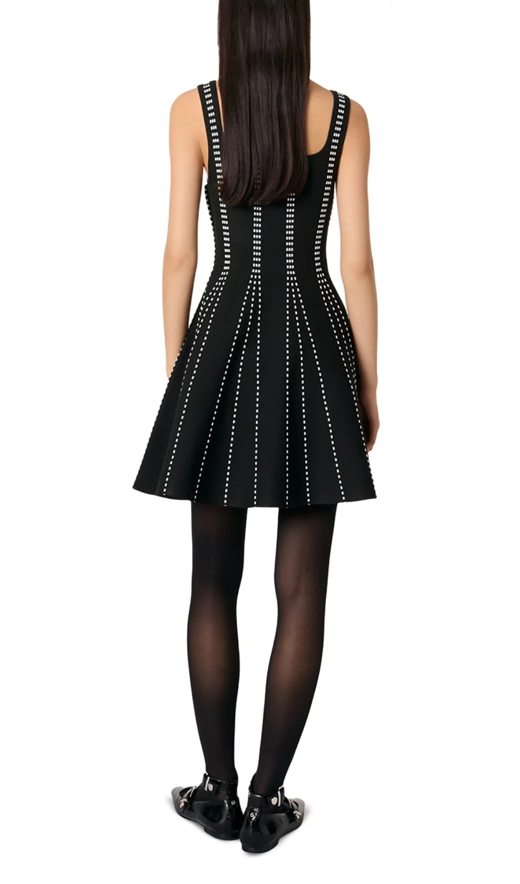 Fashionslee Women Short Jacquard Knit Dress