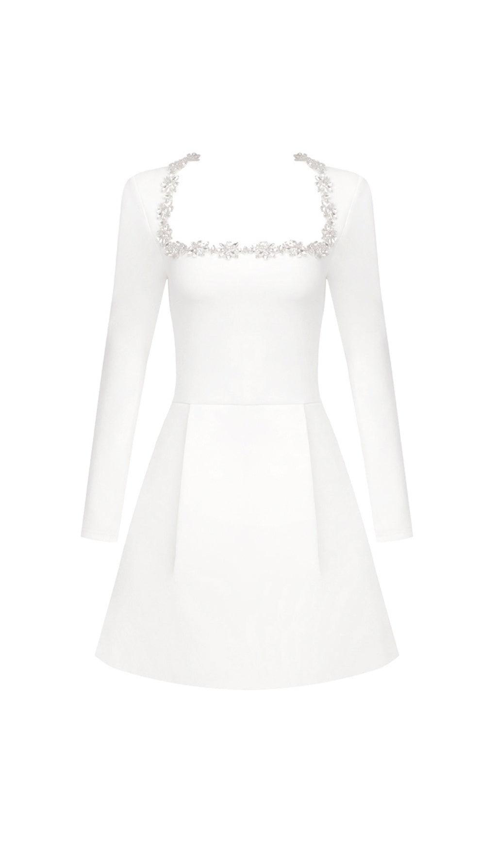 Fashionslee Women Aramoana Crystal Decor Mini Dress