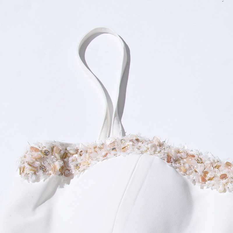 b5bd4322532a34d08f8bc3c410b6f87c.jpg Fashionslee Women Doruk White Embellished Two-Piece Set