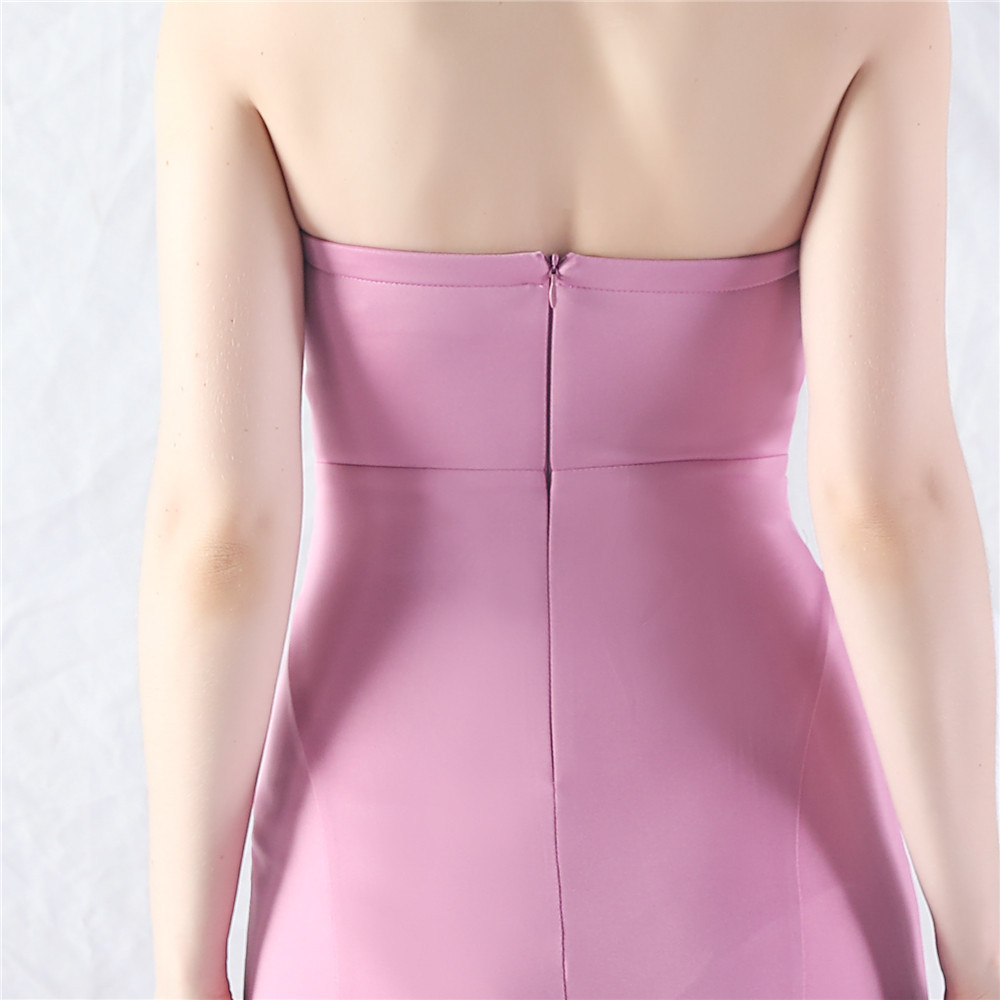 TRENDING PURPLE RUCHED STRAPLESS MAXI DRESS - OWNCI TRENDING PURPLE RUCHED STRAPLESS MAXI DRESS - OWNCI
